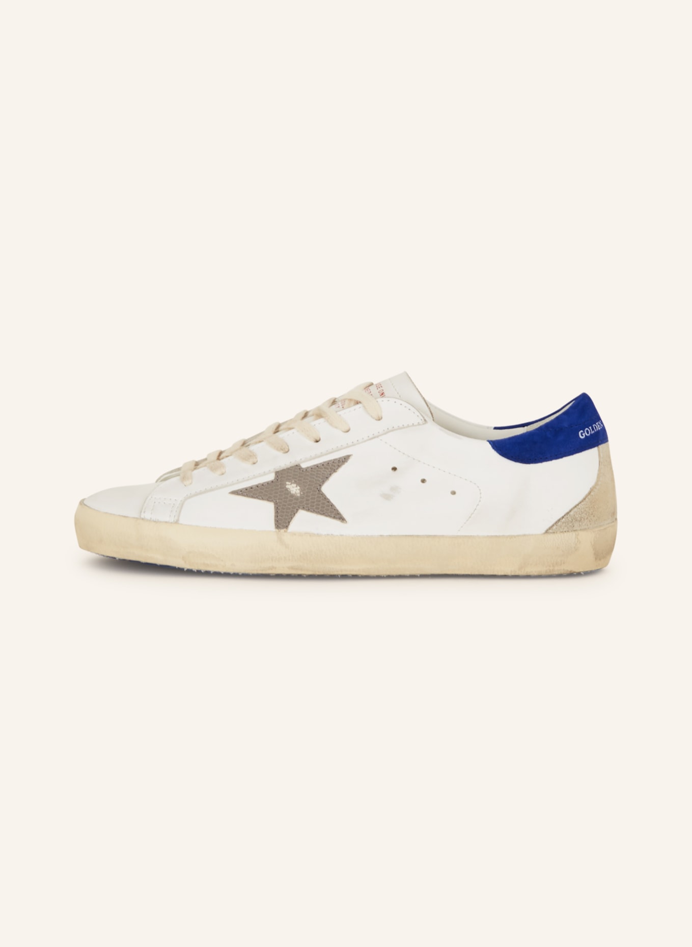 GOLDEN GOOSE Sneaker SUPER-STAR, Farbe: WEISS/ GRAU/ BEIGE (Bild 4)