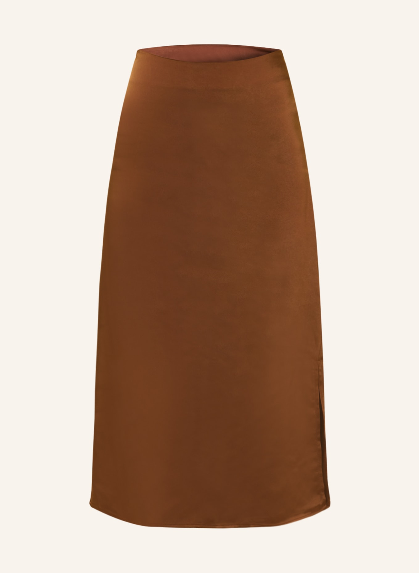 ONLY Saténová sukně, Barva: HNĚDÁ (Obrázek 1)