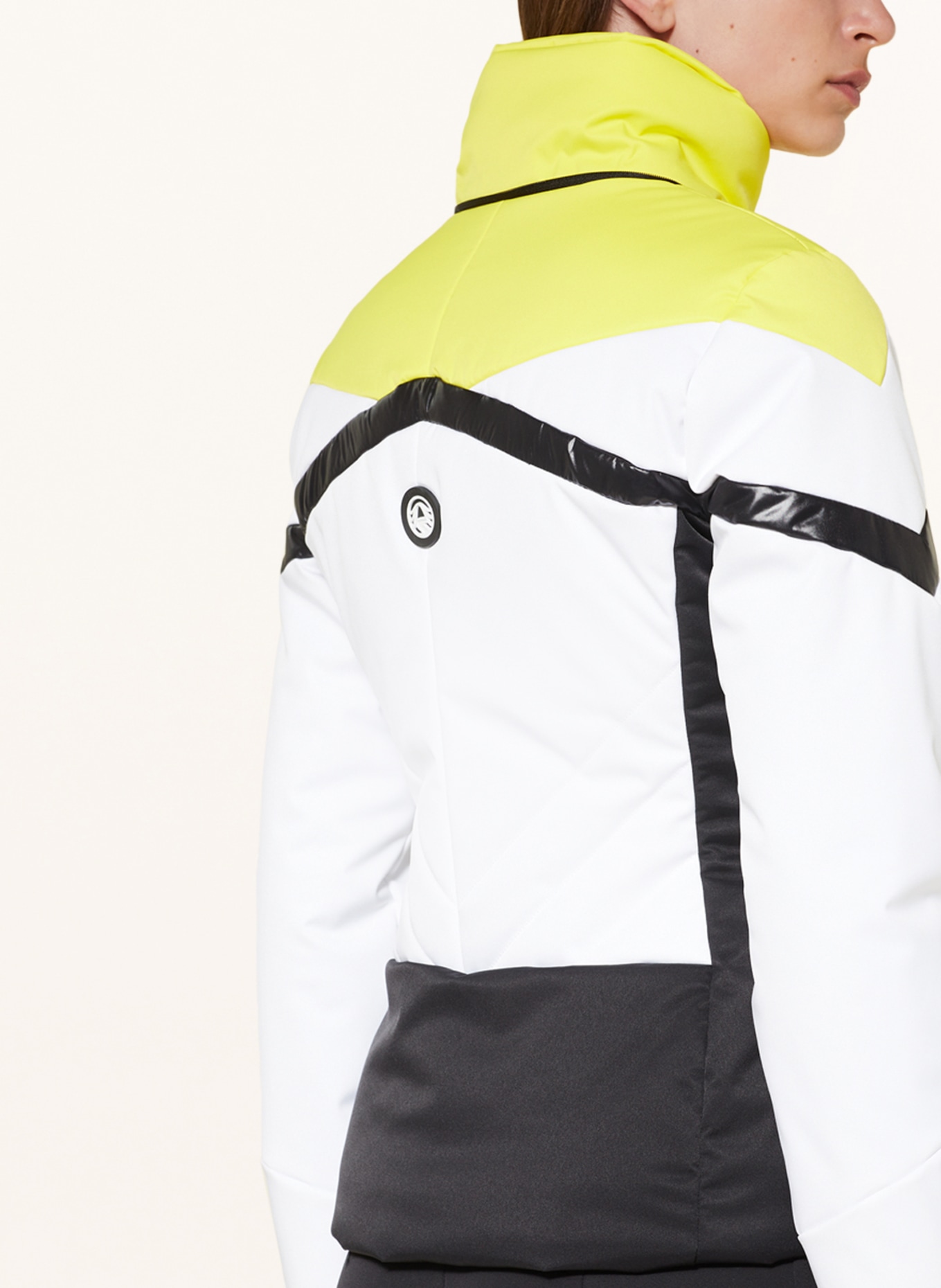 SPORTALM Ski jacket, Color: BLACK/ WHITE/ YELLOW (Image 6)