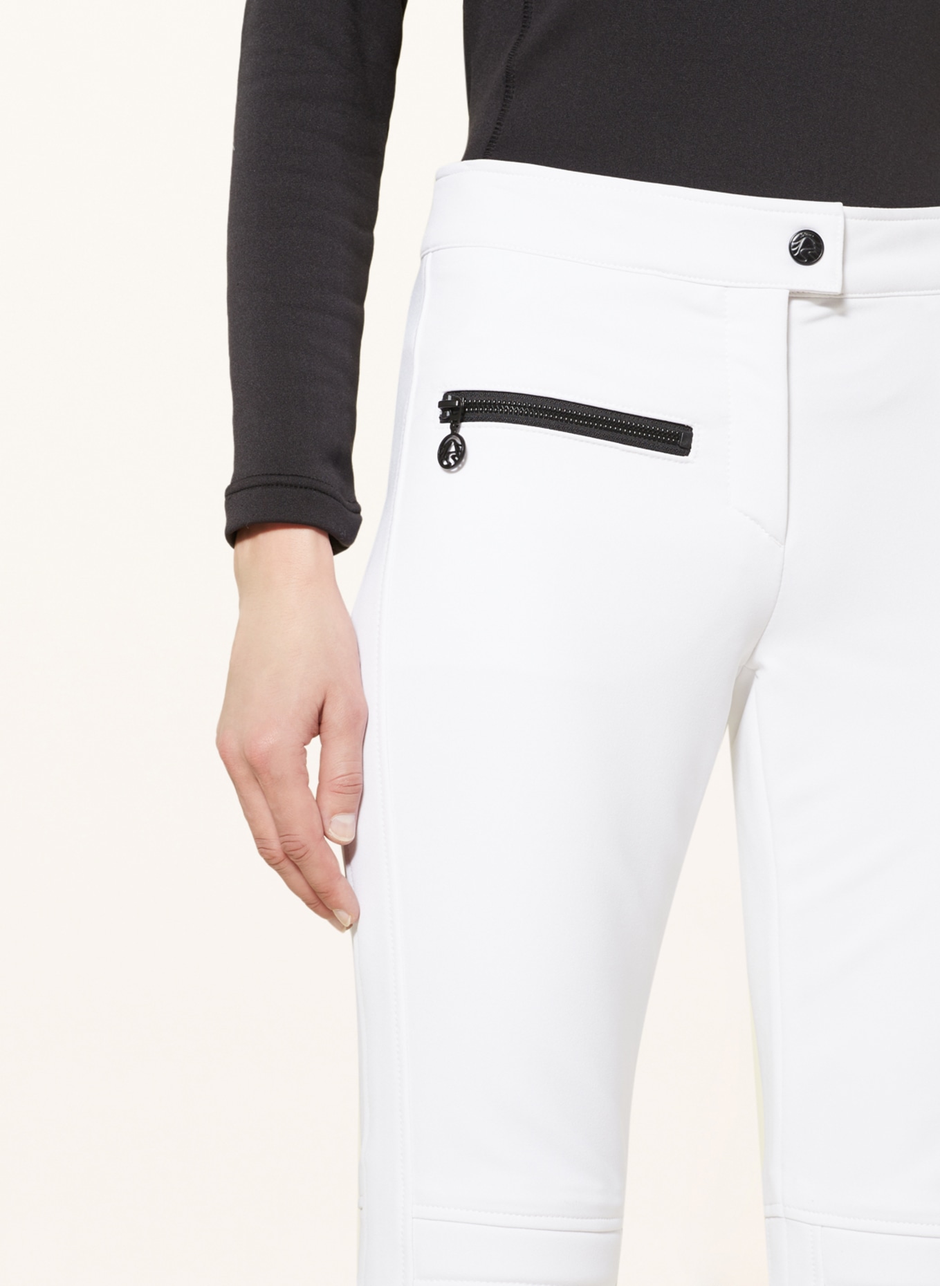 SPORTALM Softshell ski pants, Color: WHITE (Image 5)