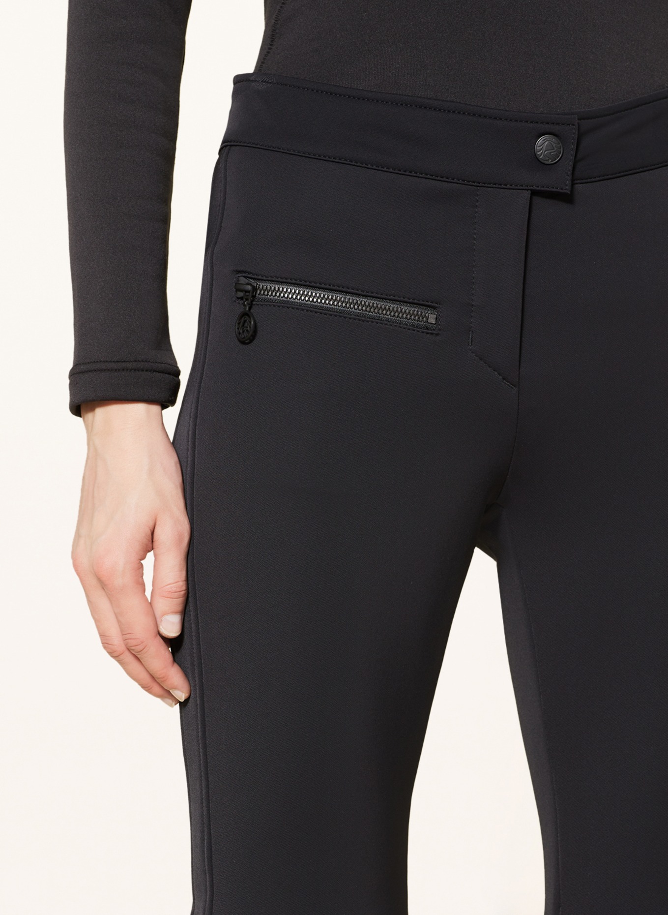 SPORTALM Softshell-Skihose: SCHWARZ