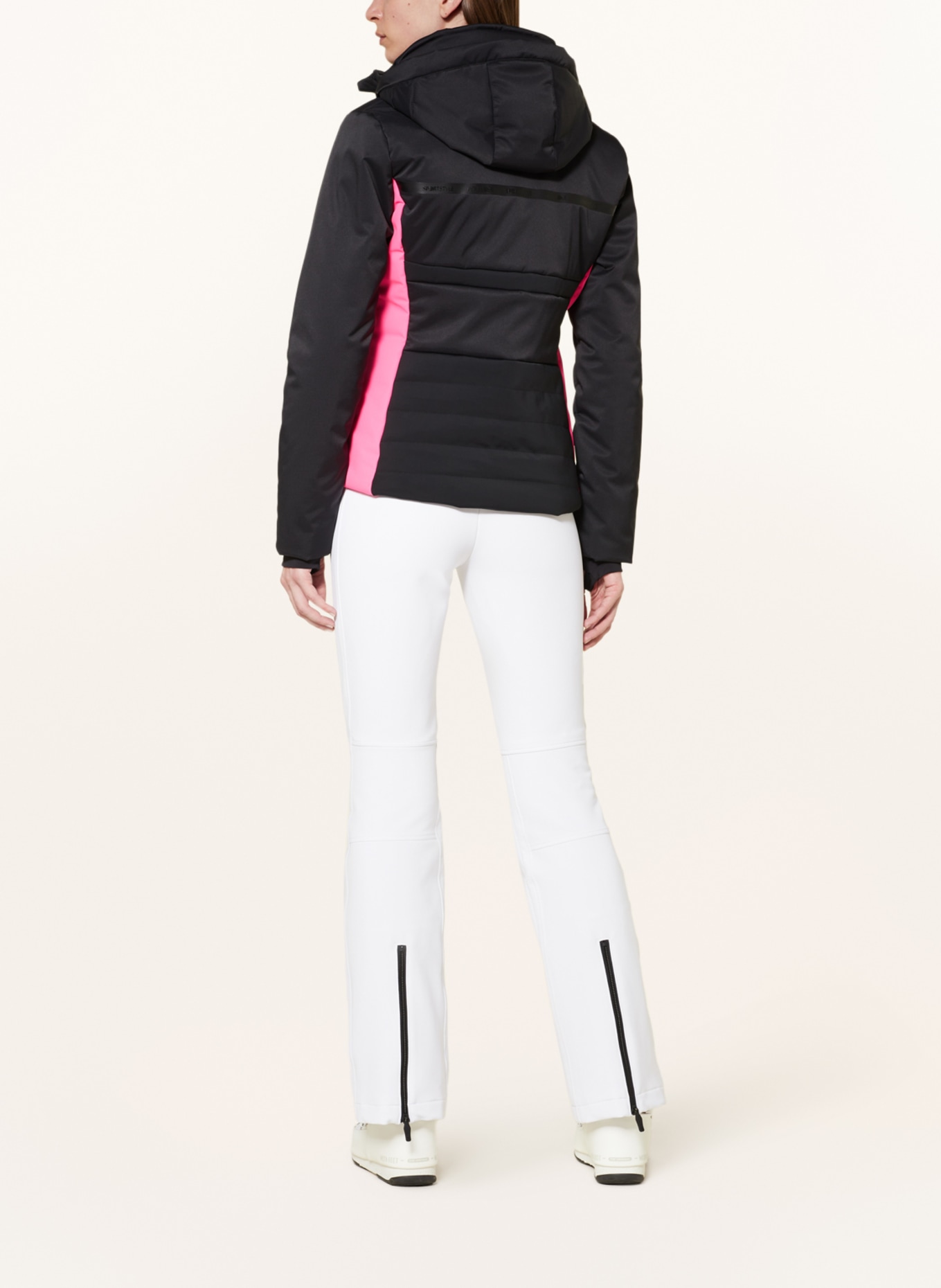 SPORTALM Ski jacket, Color: BLACK/ NEON PINK/ WHITE (Image 3)