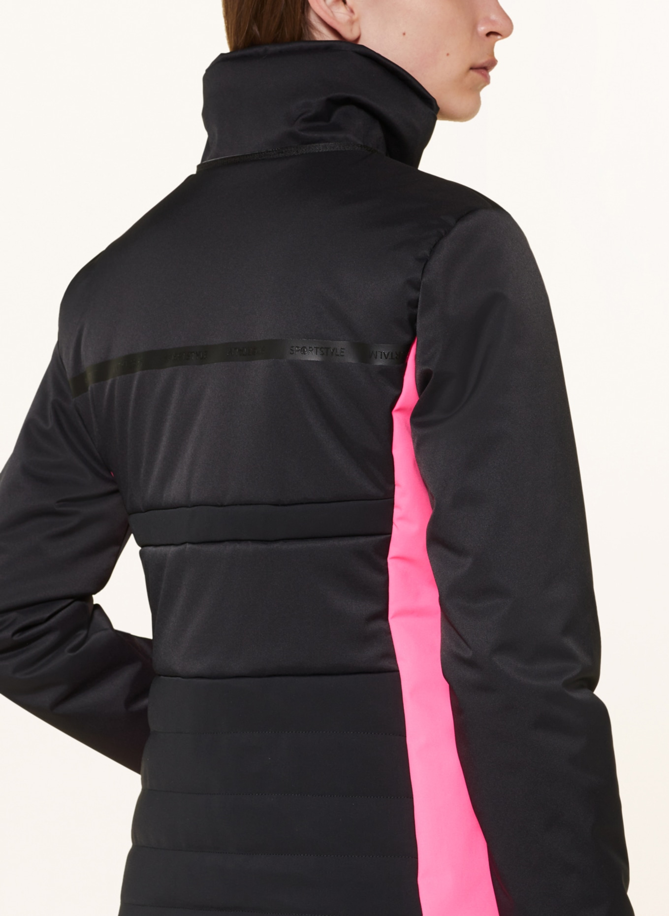 SPORTALM Ski jacket, Color: BLACK/ NEON PINK/ WHITE (Image 7)