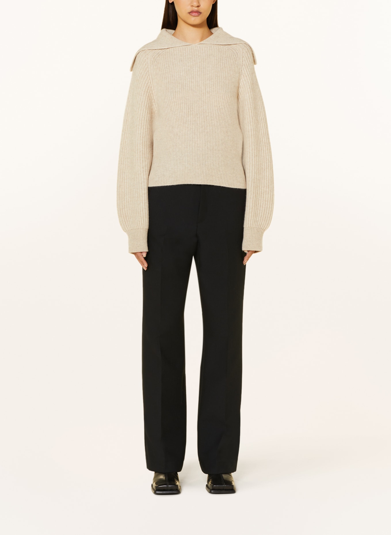 RÓHE Sweater with cashmere, Color: LIGHT BROWN (Image 2)