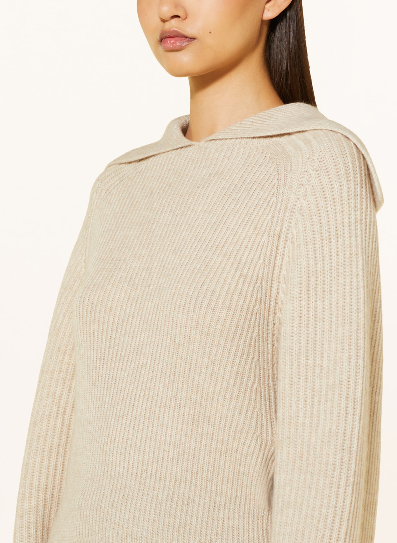 RÓHE Sweater with cashmere, Color: LIGHT BROWN (Image 4)