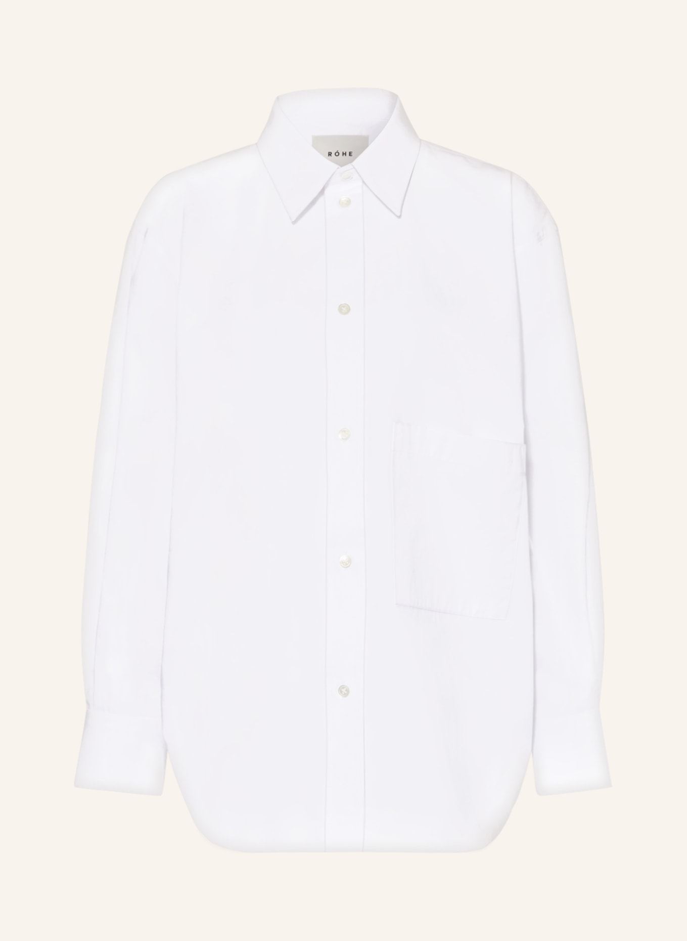RÓHE Oversized shirt blouse, Color: WHITE (Image 1)