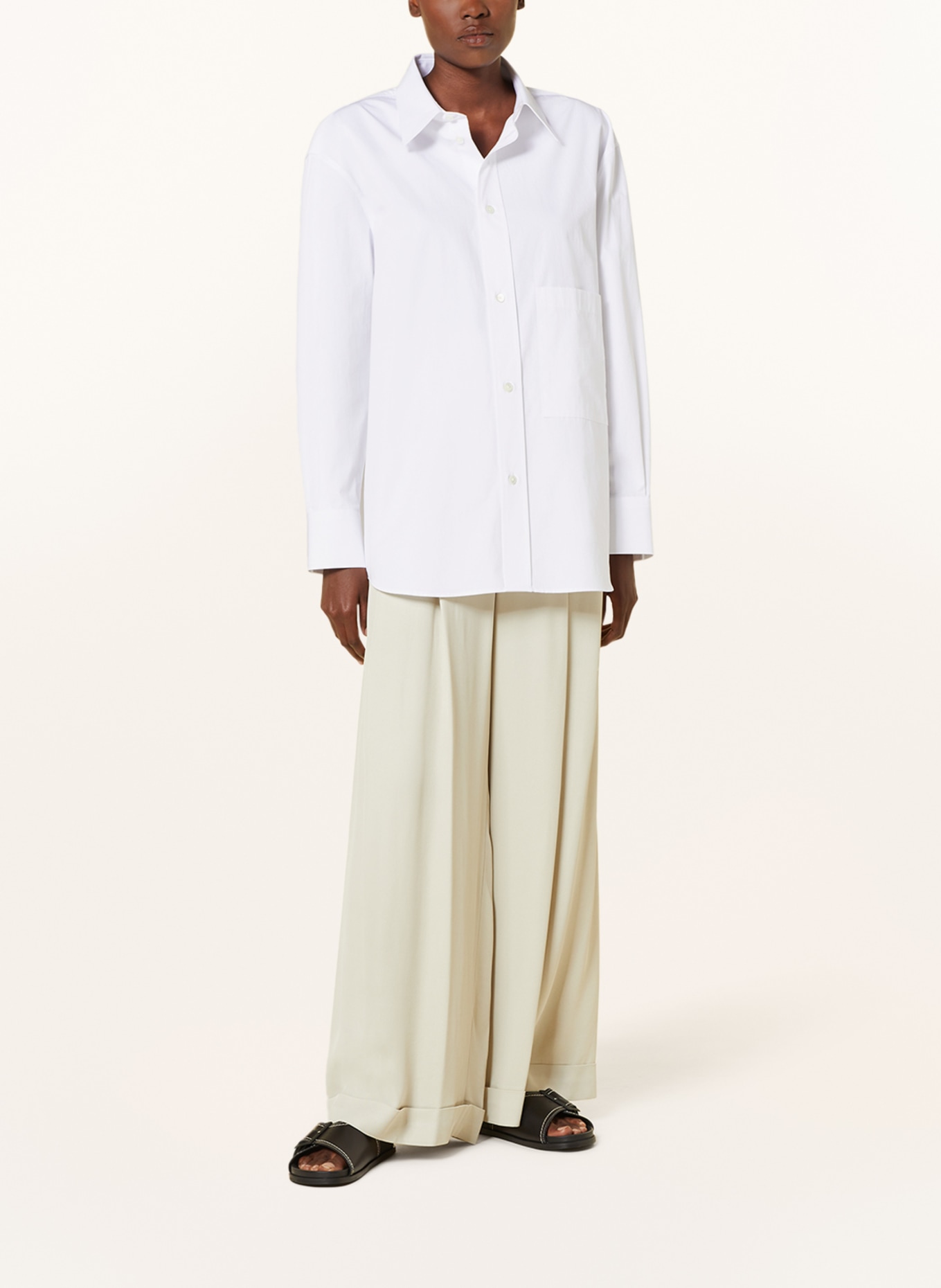 RÓHE Oversized shirt blouse, Color: WHITE (Image 2)