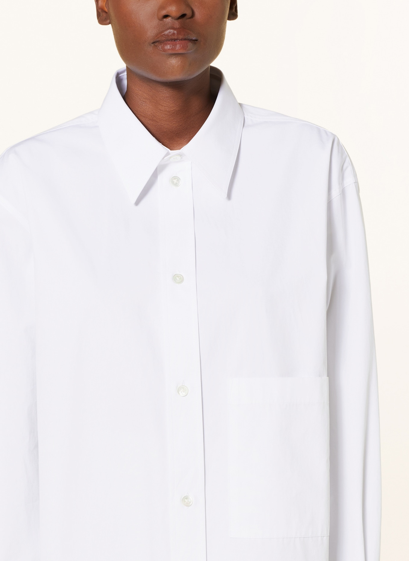RÓHE Oversized shirt blouse, Color: WHITE (Image 4)