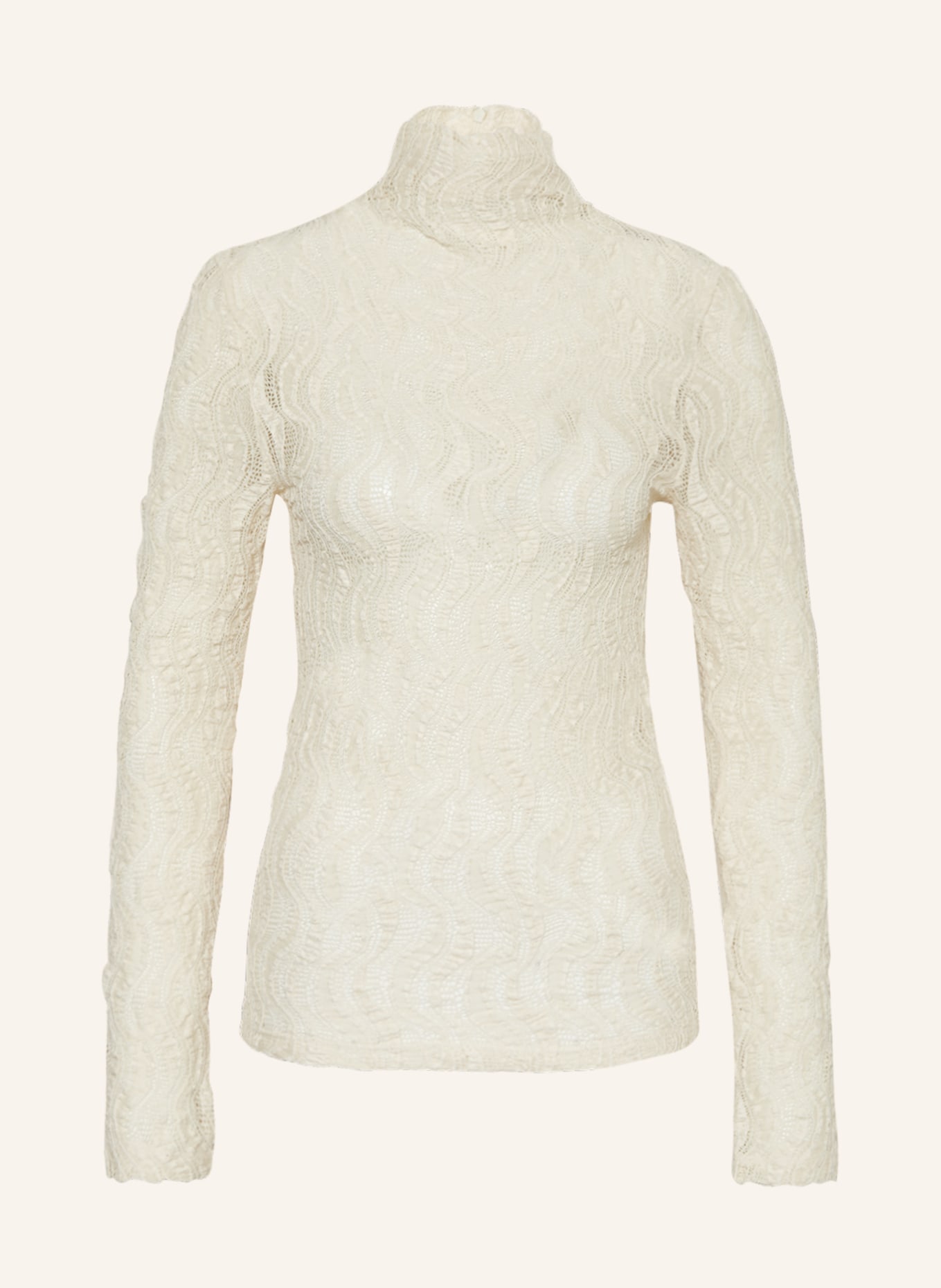 RÓHE Long sleeve shirt made of lace, Color: ECRU (Image 1)