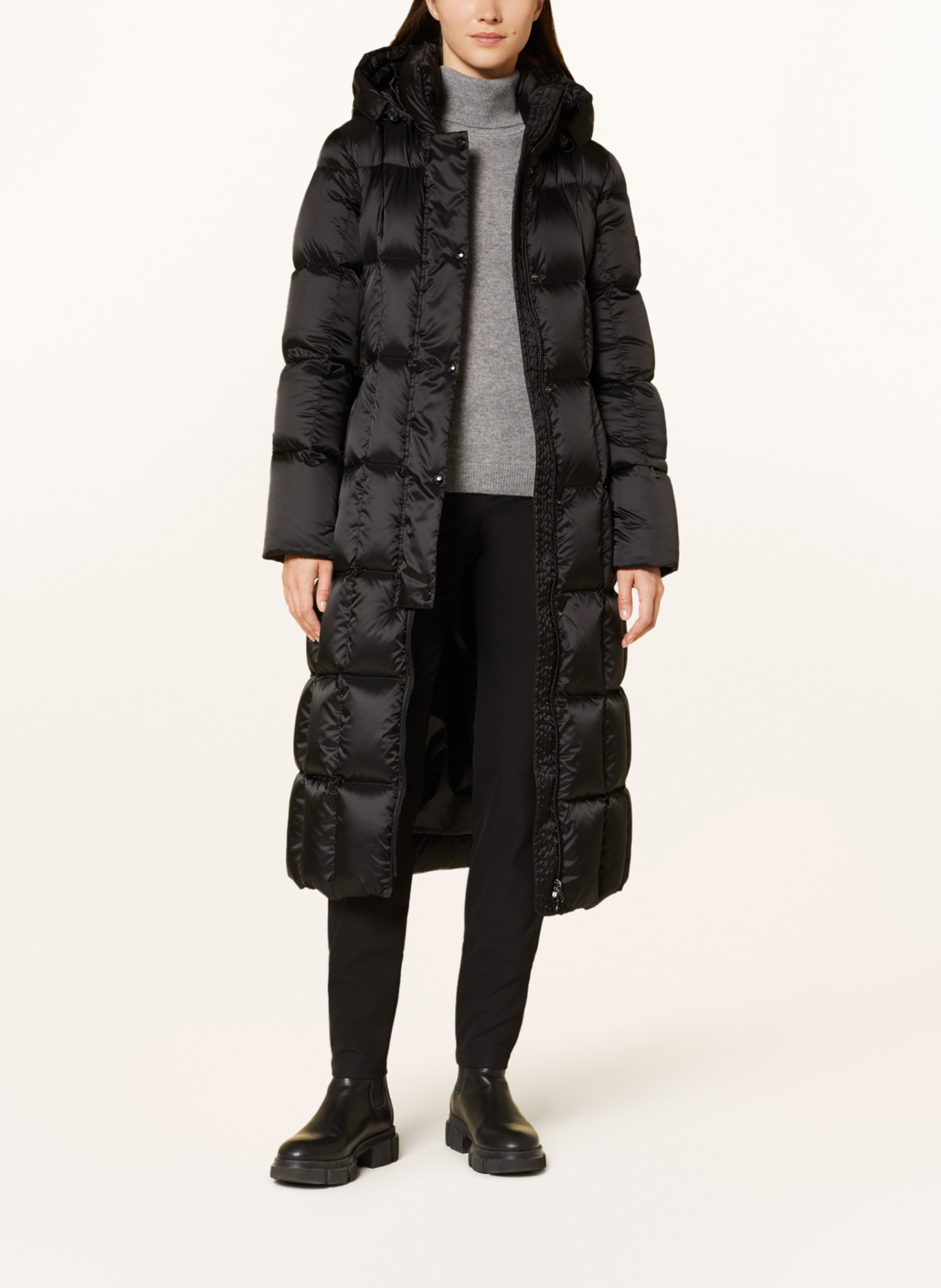 BOGNER Down coat NICOLE with removable hood, Color: BLACK (Image 2)