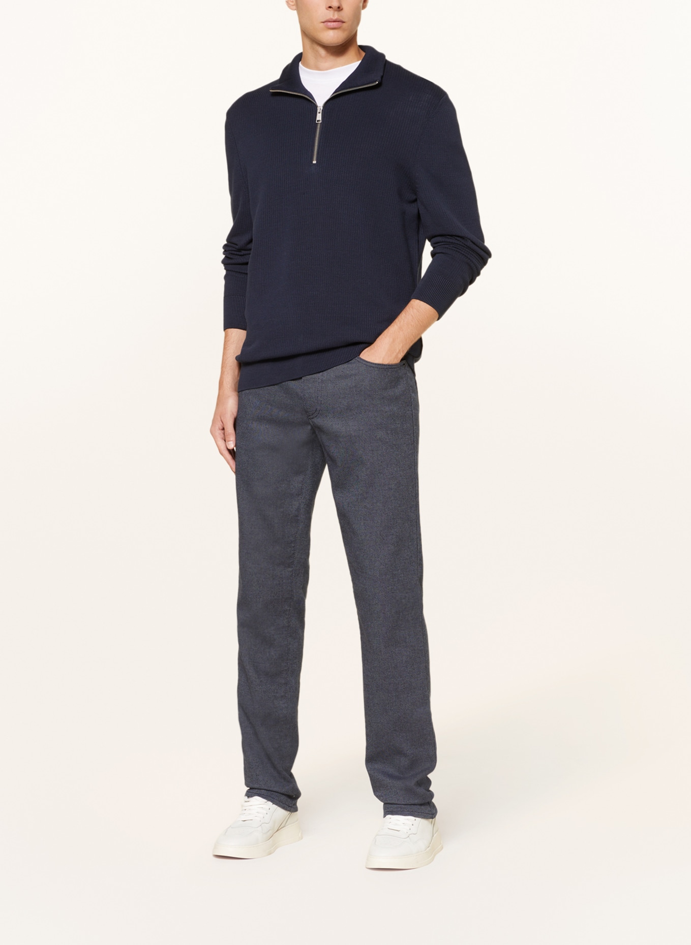 BRAX Trousers CADIZ straight fit, Color: BLUE/ DARK BLUE (Image 2)