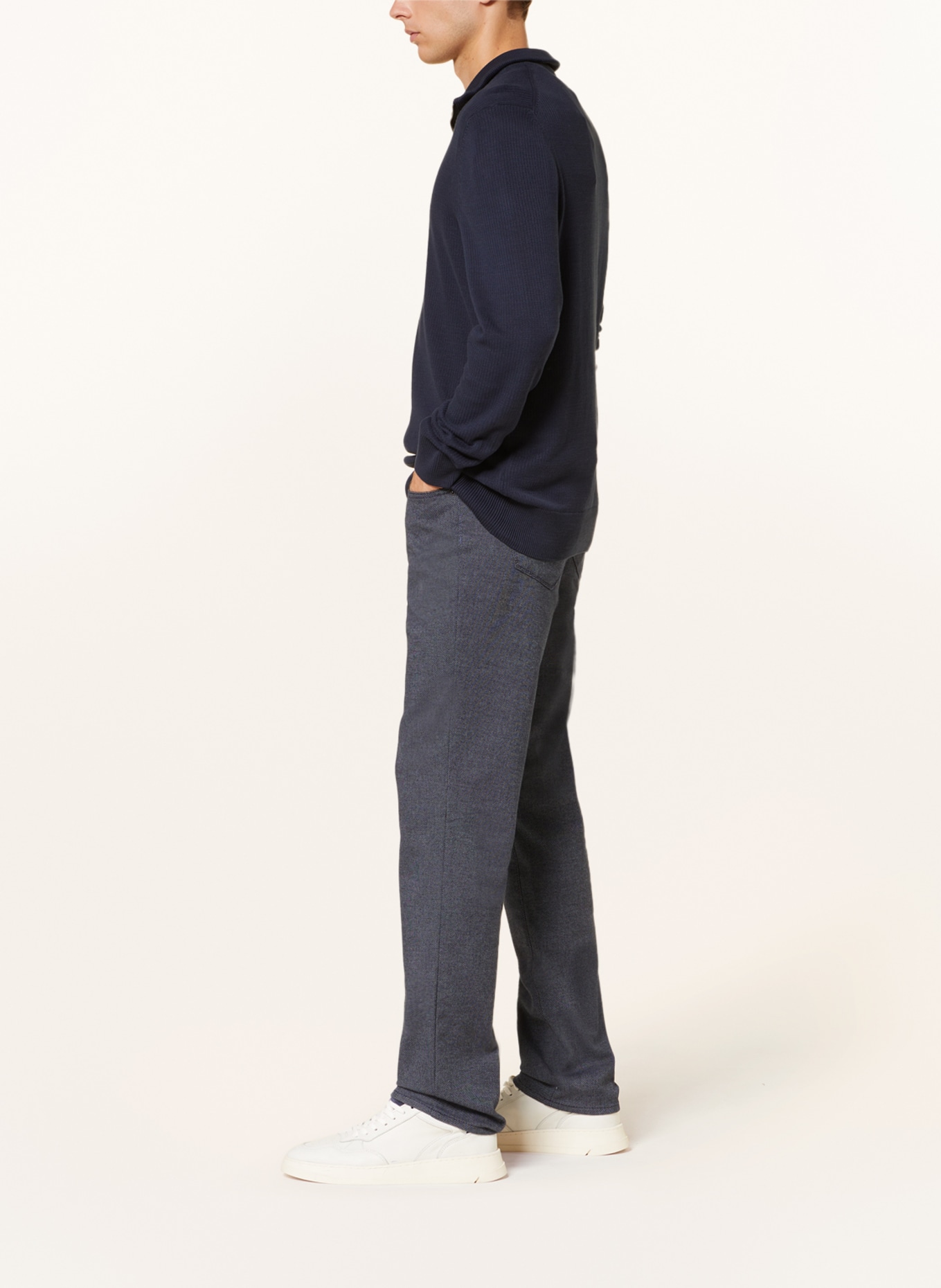 BRAX Trousers CADIZ straight fit, Color: BLUE/ DARK BLUE (Image 4)