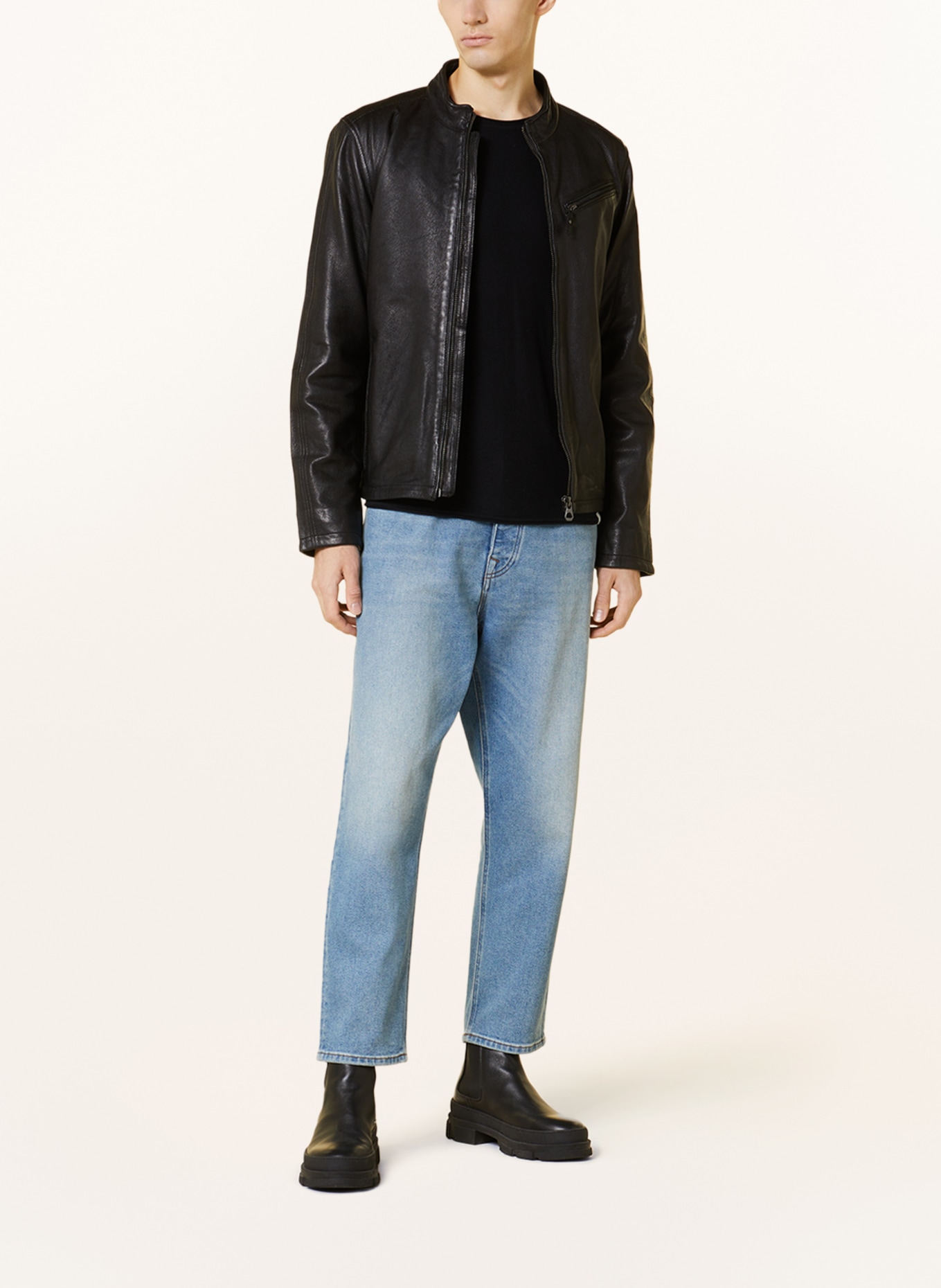 gipsy Leather jacket GMJAQUA, Color: BLACK (Image 2)
