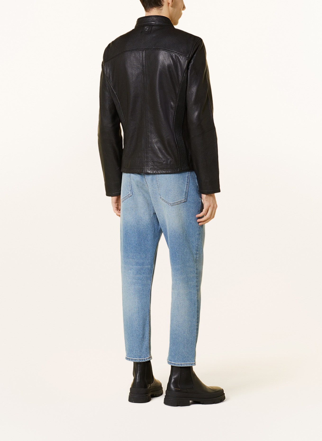 gipsy Leather jacket GMJAQUA, Color: BLACK (Image 3)