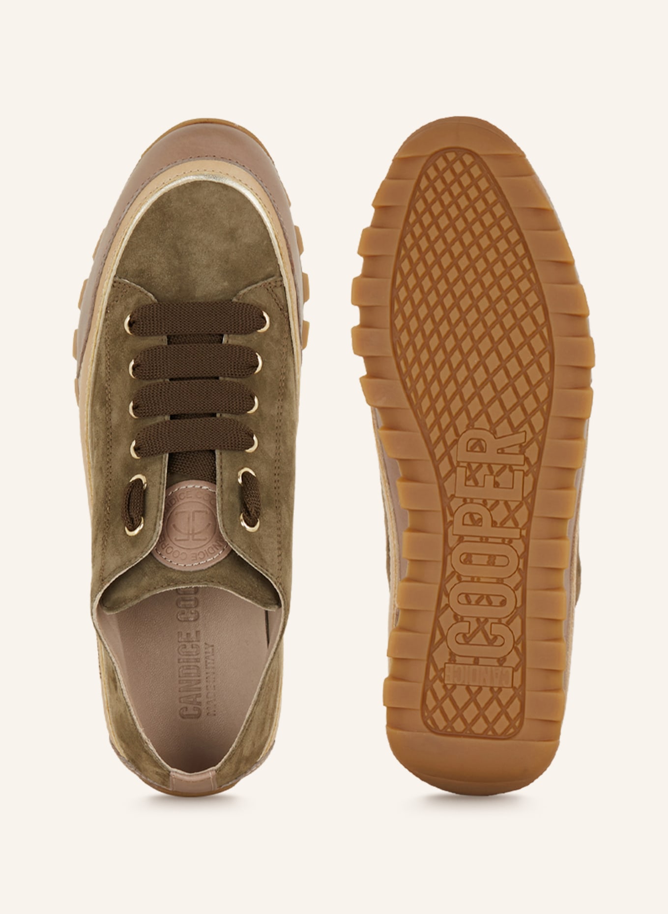 Candice Cooper Sneakers JANIS, Color: KHAKI/ TAUPE (Image 5)