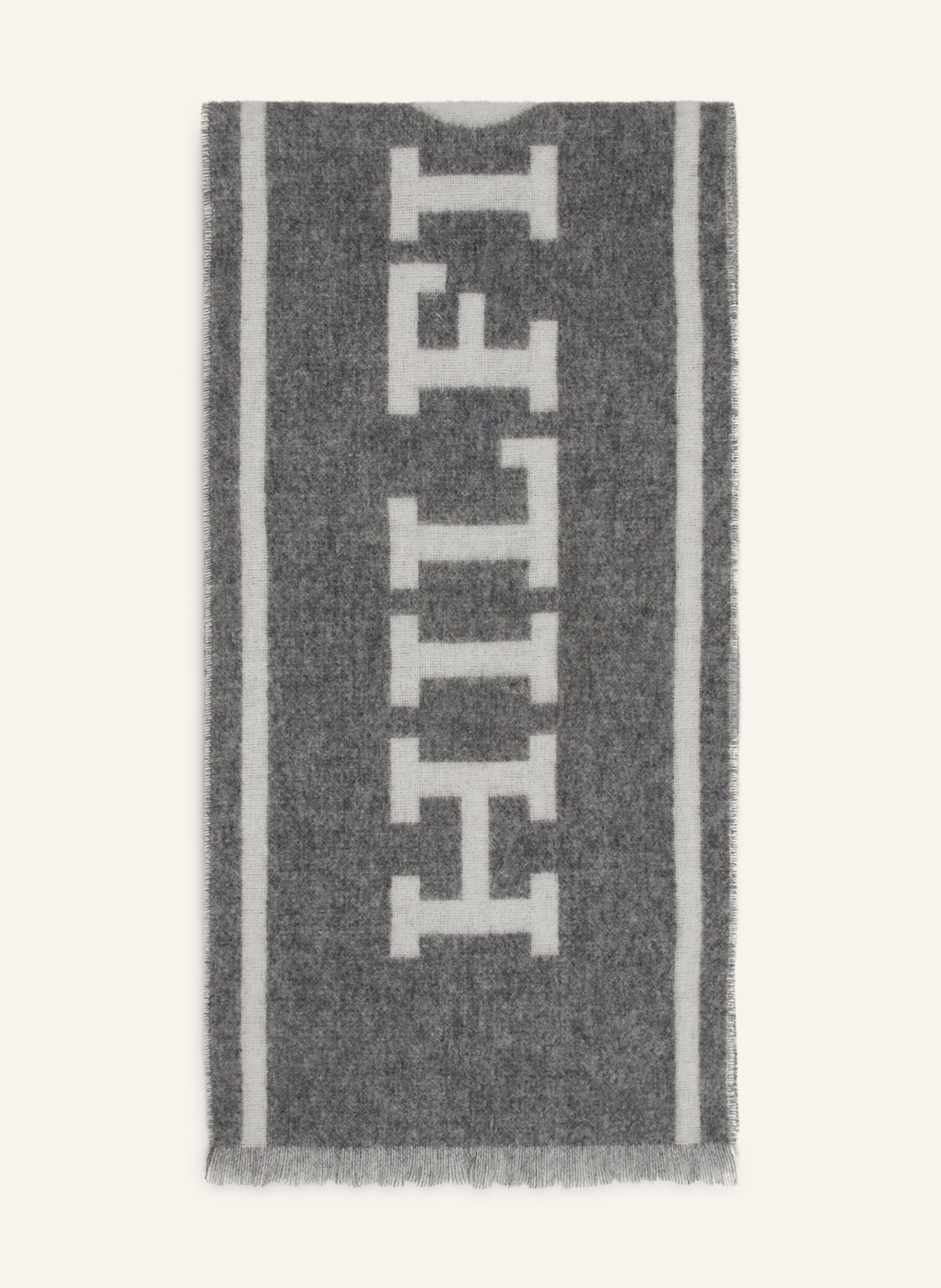 TOMMY HILFIGER Scarf, Color: GRAY/ WHITE (Image 1)