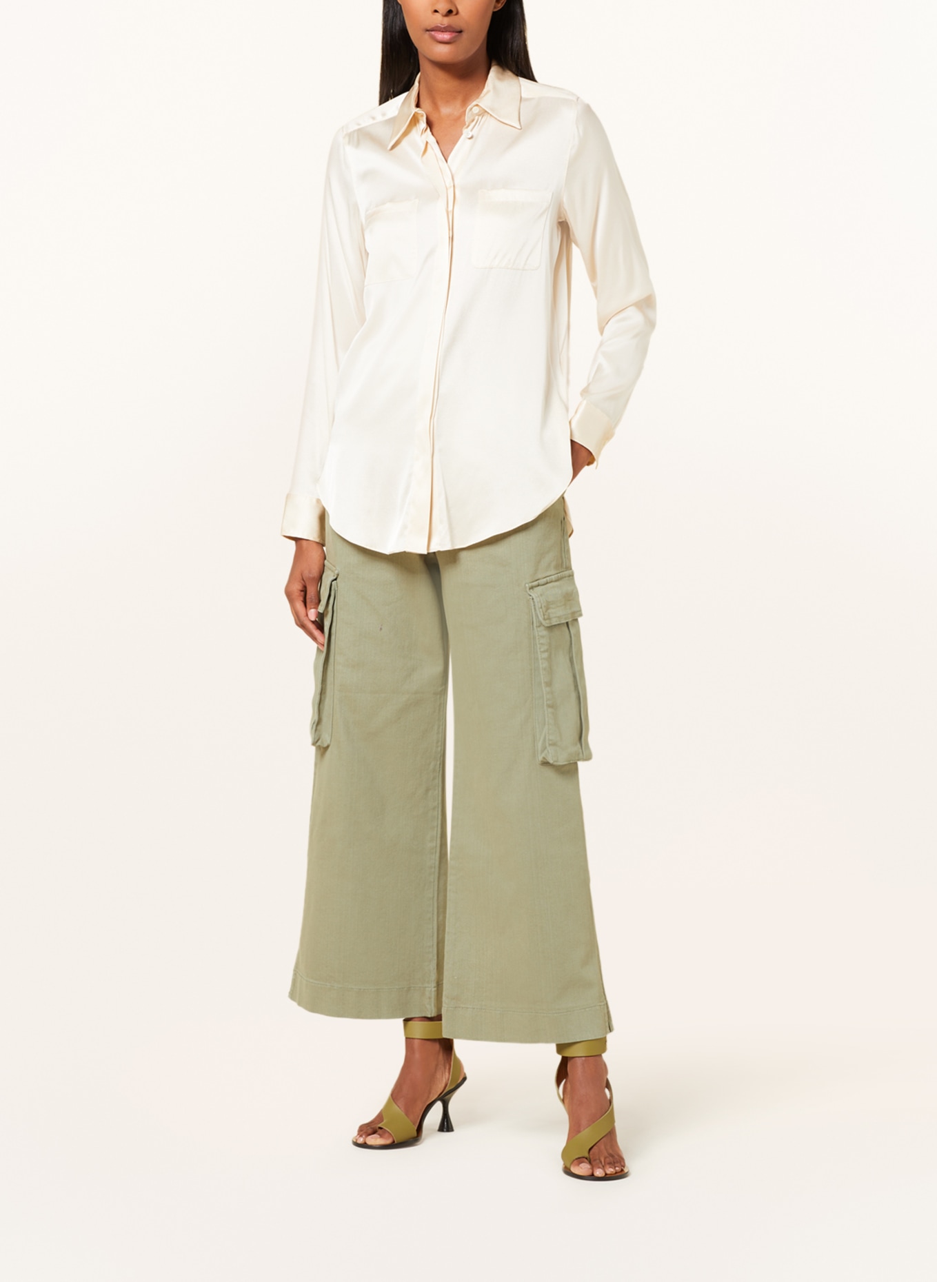 van Laack Shirt blouse LUZYN in silk, Color: CREAM (Image 2)