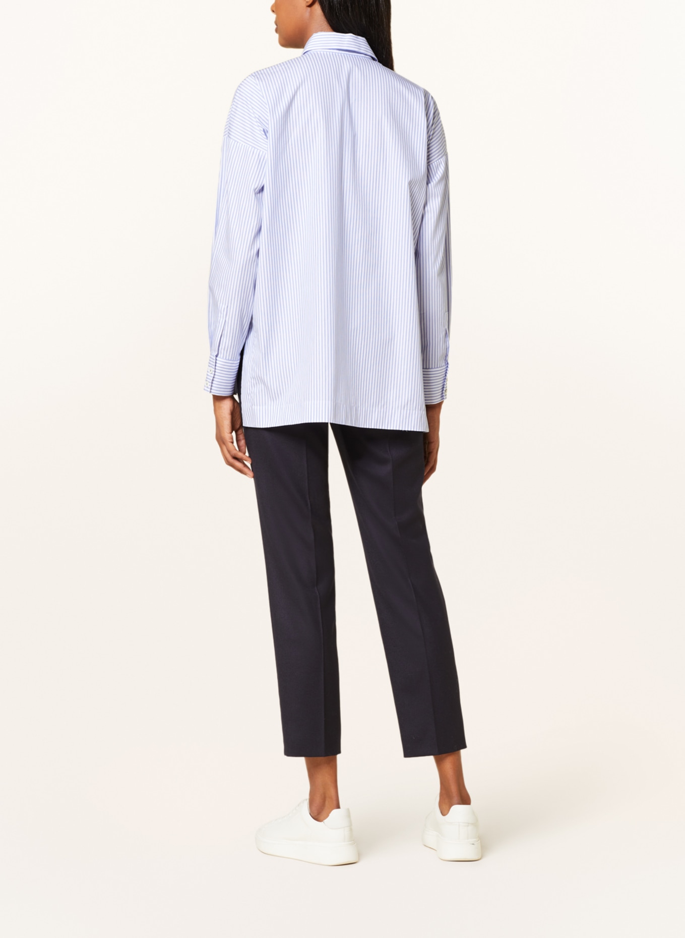 van Laack Shirt blouse INULI, Color: LIGHT BLUE/ WHITE (Image 3)