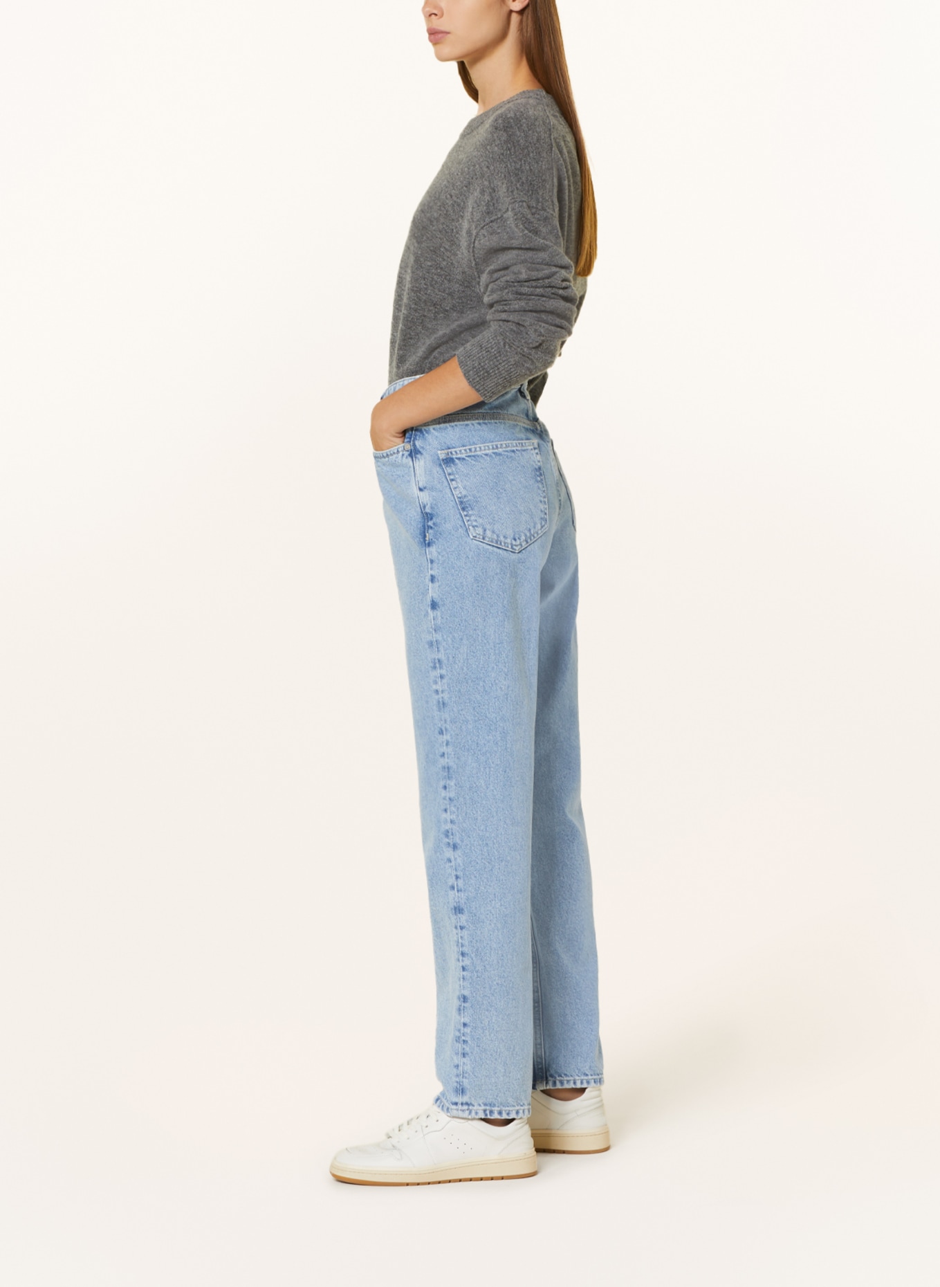 Marc O'Polo DENIM Straight Jeans, Farbe: Q15 multi/vintage light blue marbl (Bild 4)
