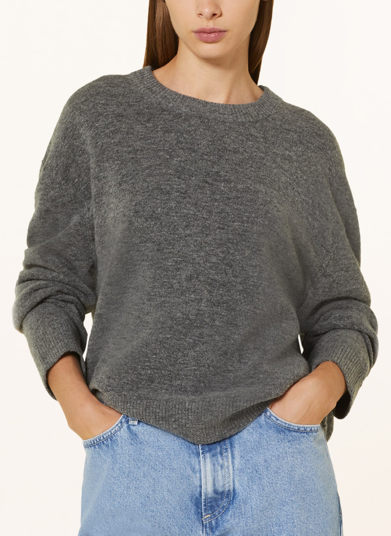 Marc O'Polo DENIM Oversized-Pullover, Farbe: GRAU (Bild 4)