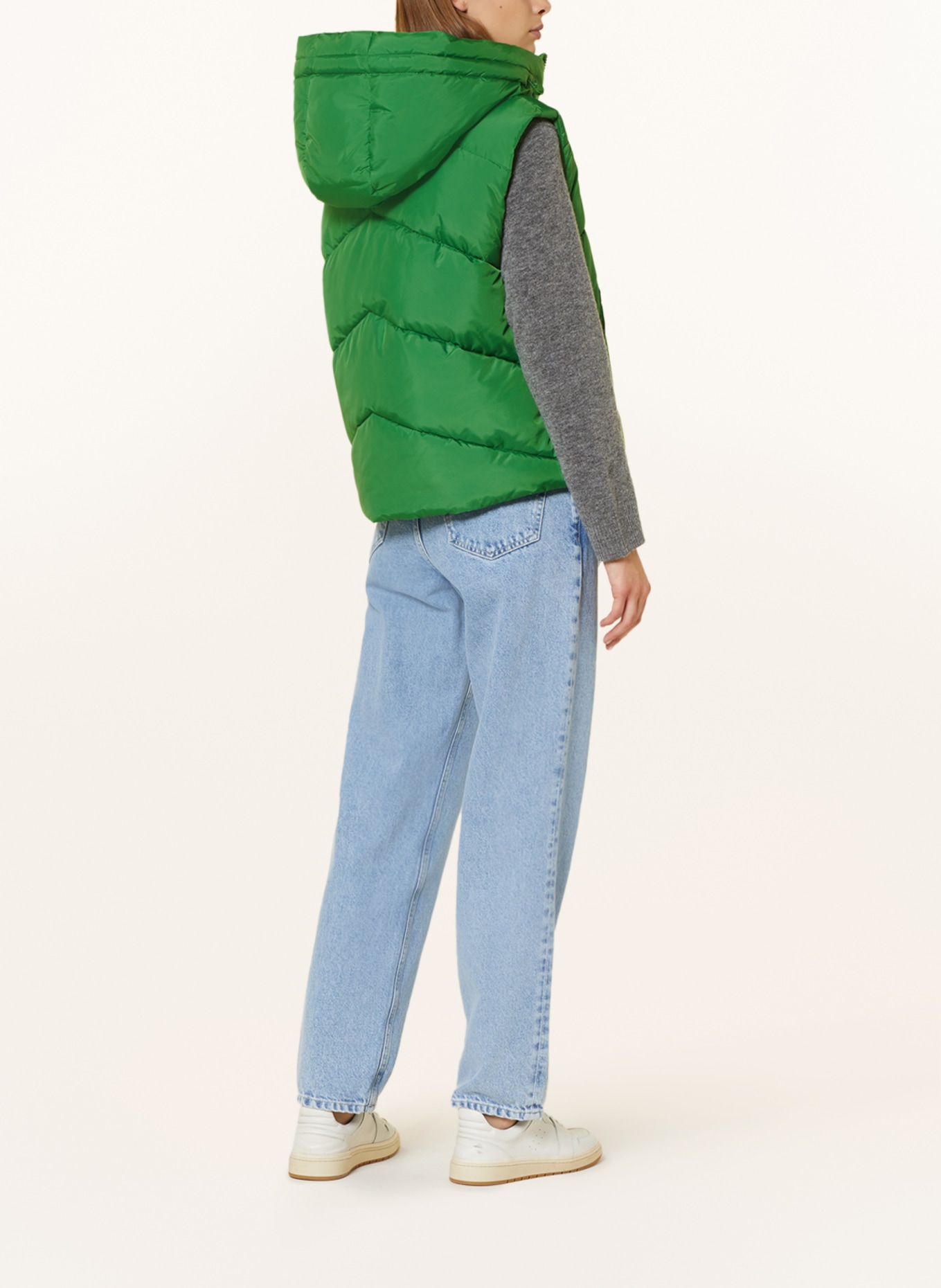 Marc O'Polo DENIM Quilted vest, Color: GREEN (Image 3)