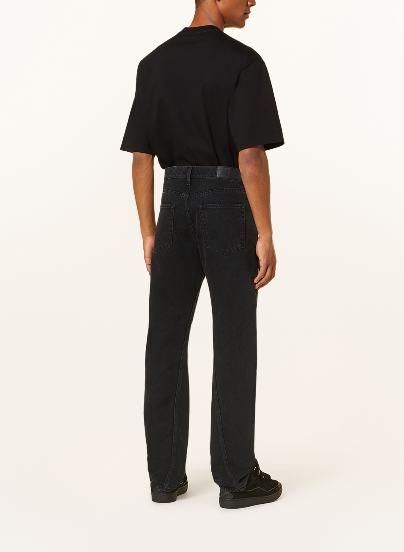 LANVIN Jeans Regular Fit, Farbe: 10 BLACK (Bild 3)