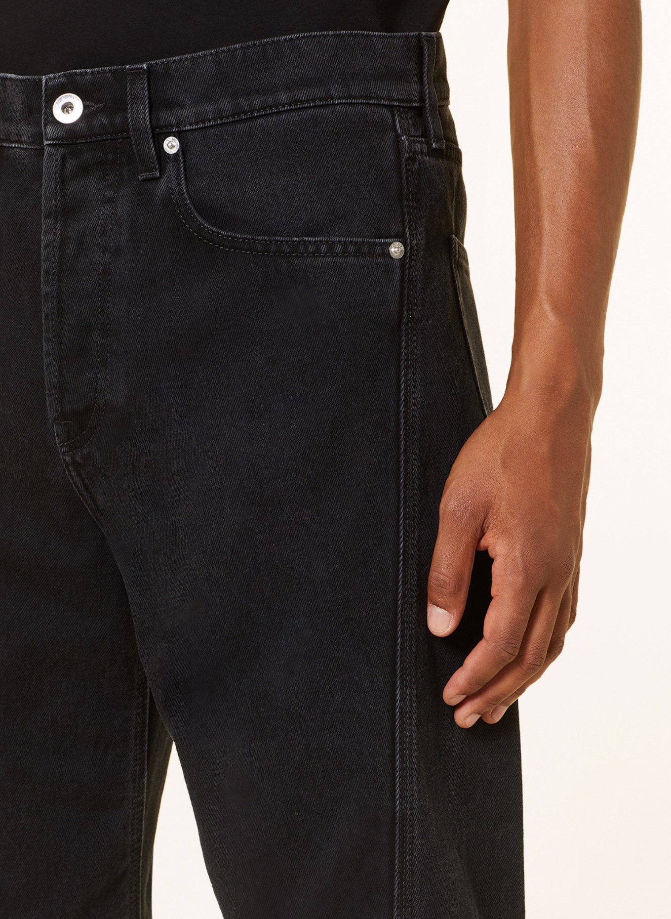 LANVIN Jeans Regular Fit, Farbe: 10 BLACK (Bild 5)