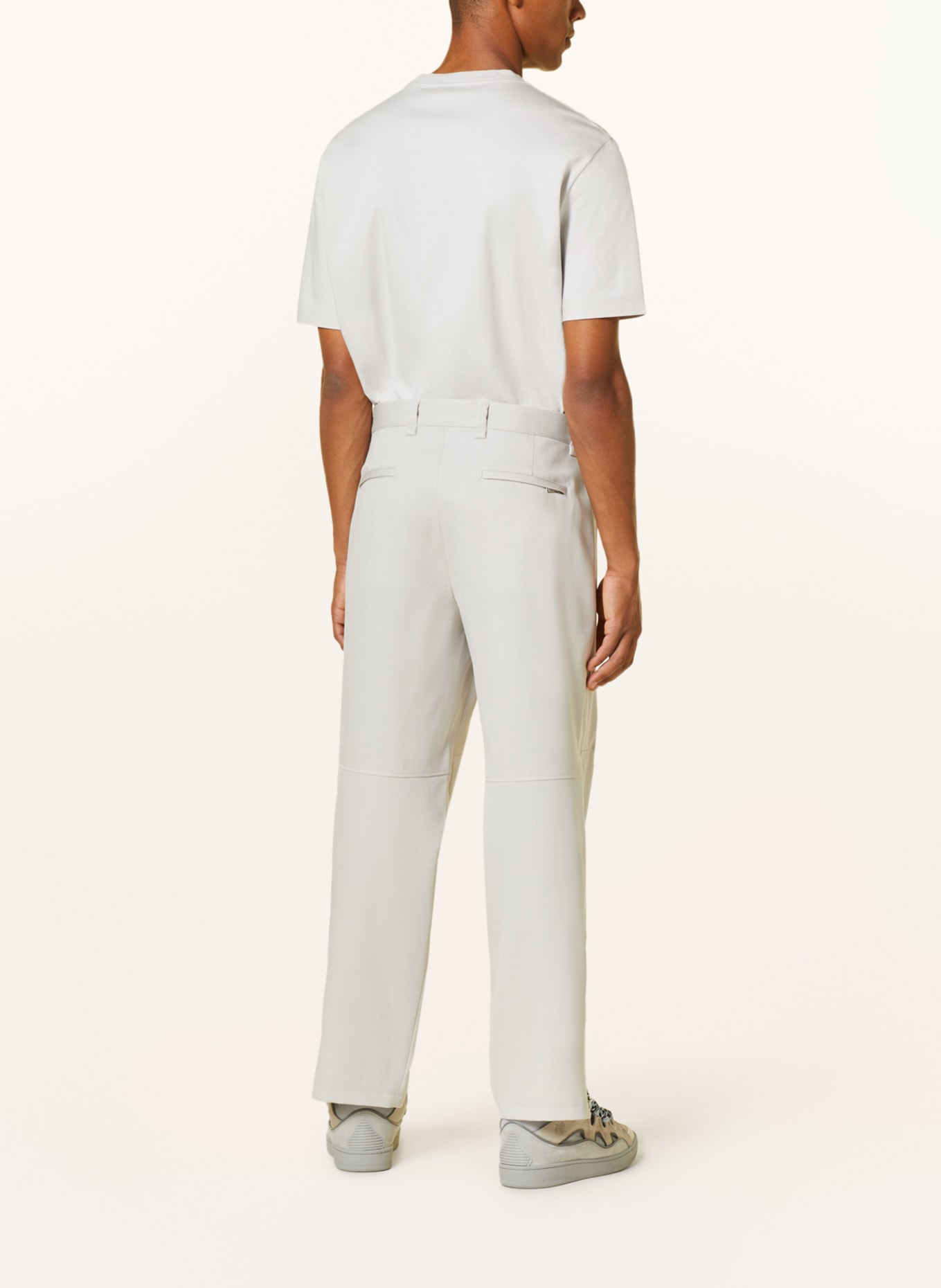 LANVIN Spodnie regular fit, Kolor: JASNOCZARY (Obrazek 3)