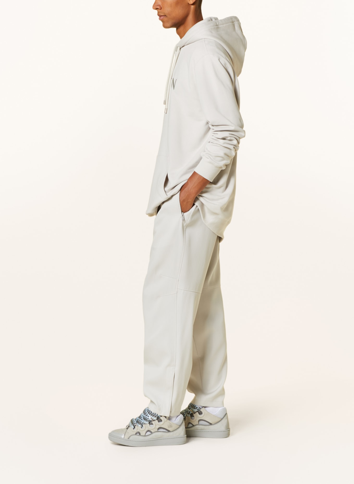 LANVIN Trousers regular fit, Color: LIGHT GRAY (Image 4)