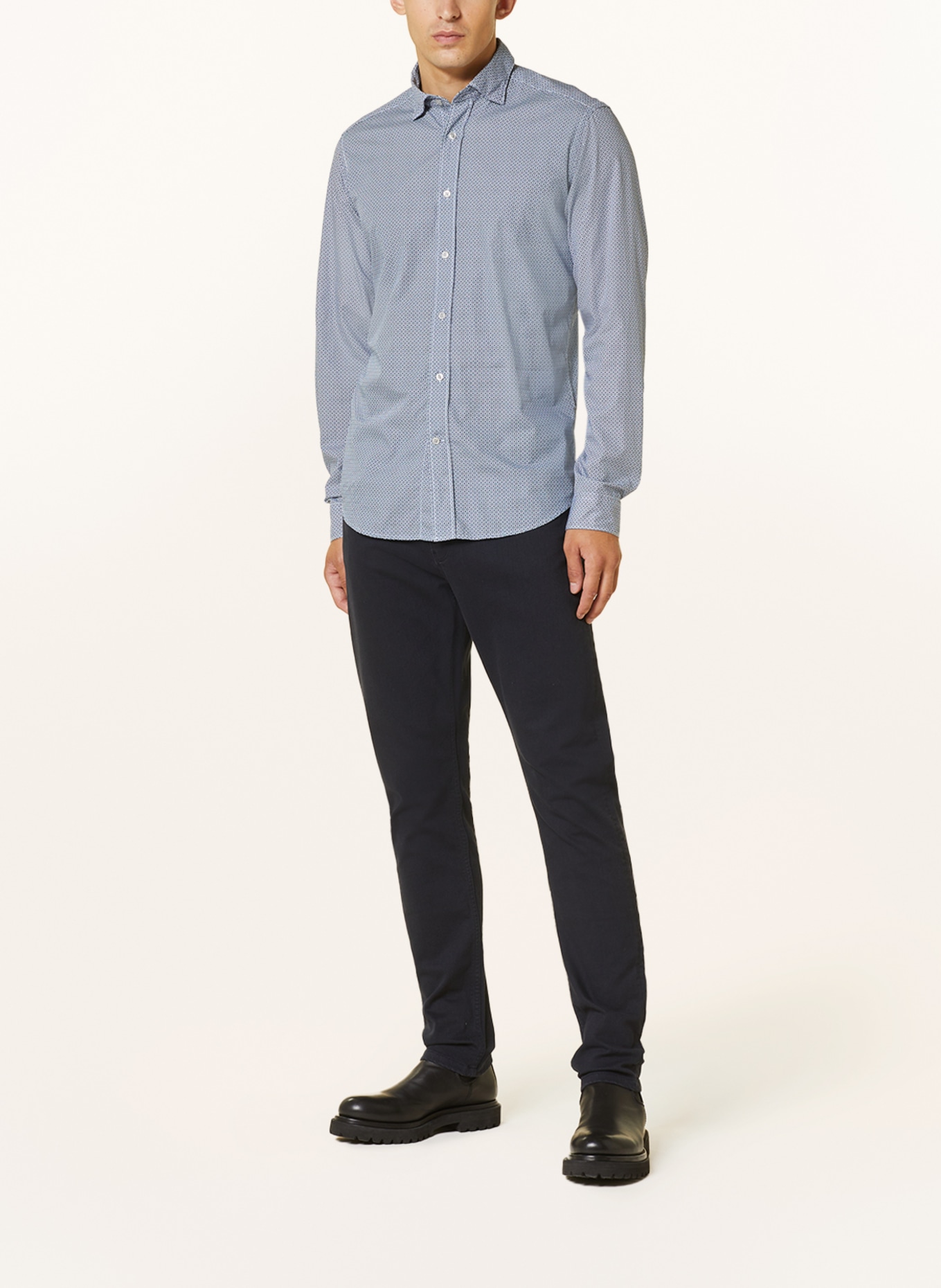 FIL NOIR Shirt TREVISO shaped fit, Color: BLUE/ LIGHT BLUE (Image 2)