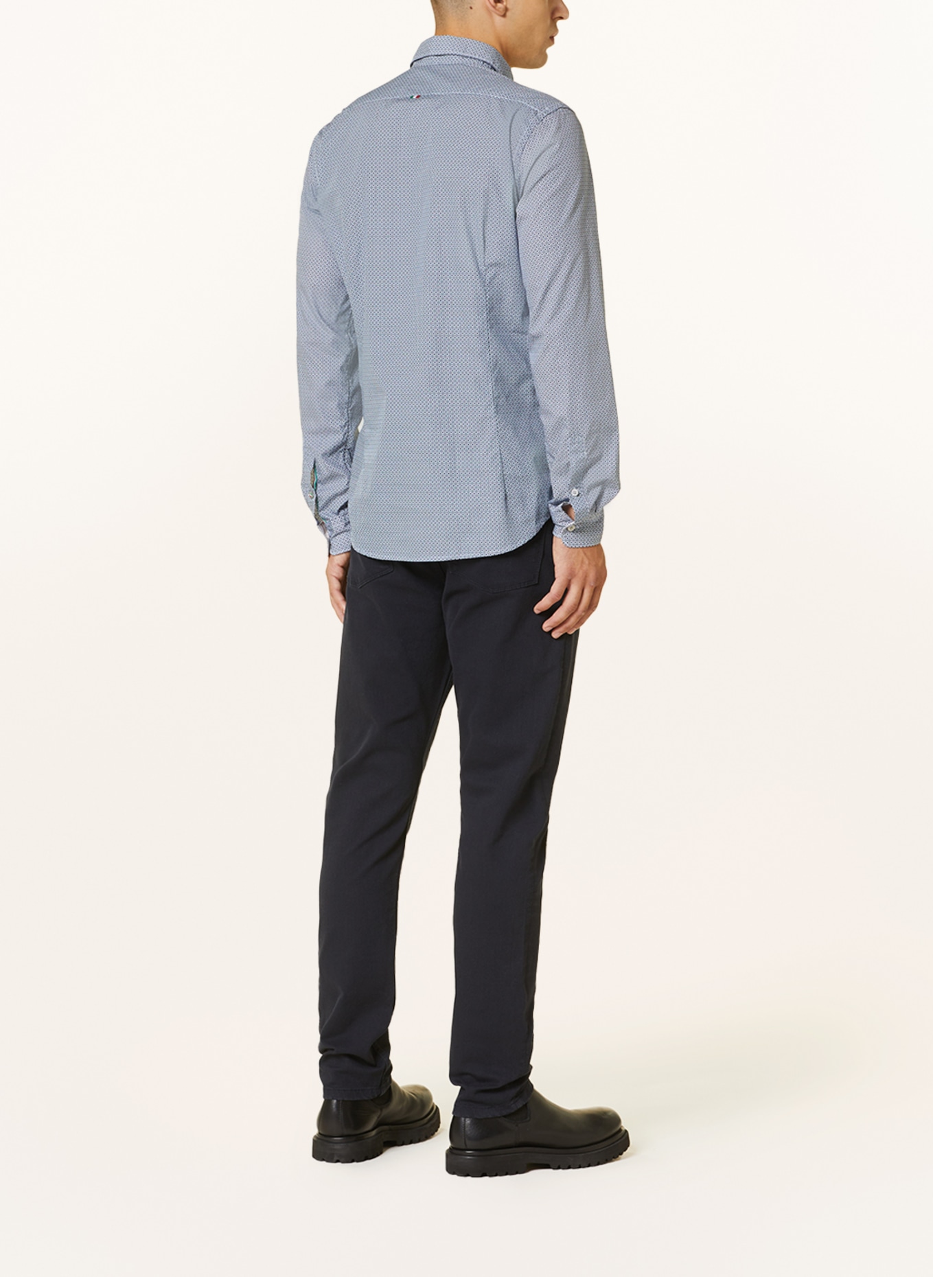 FIL NOIR Shirt TREVISO shaped fit, Color: BLUE/ LIGHT BLUE (Image 3)