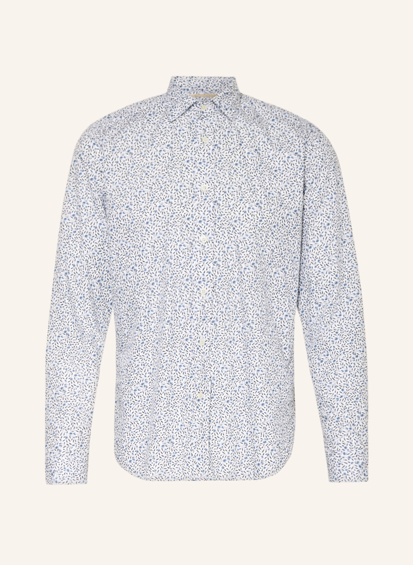 FIL NOIR Shirt ROMA slim fit, Color: WHITE/ BLUE/ GREEN (Image 1)