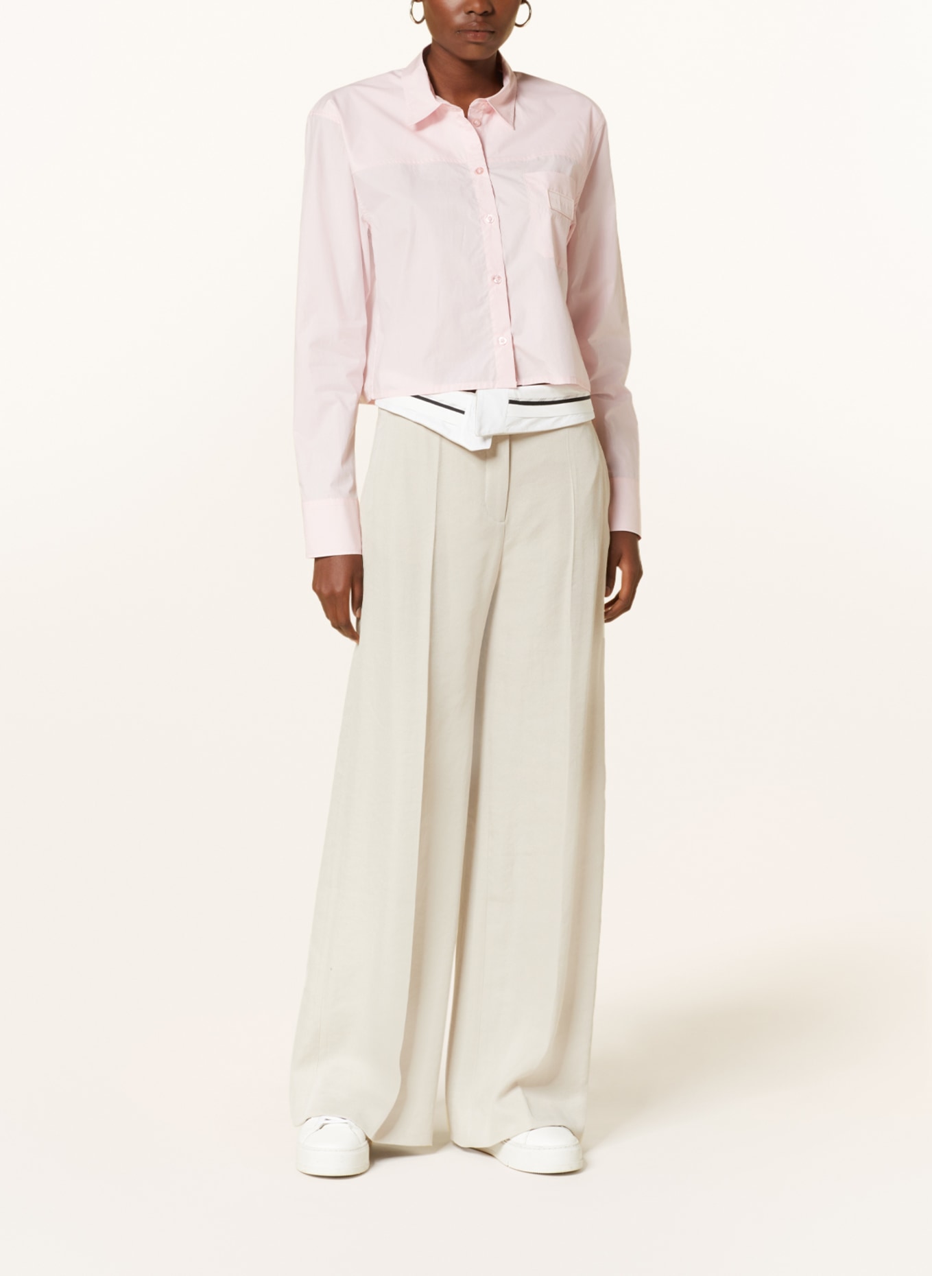 REMAIN Cropped shirt blouse, Color: PINK (Image 2)