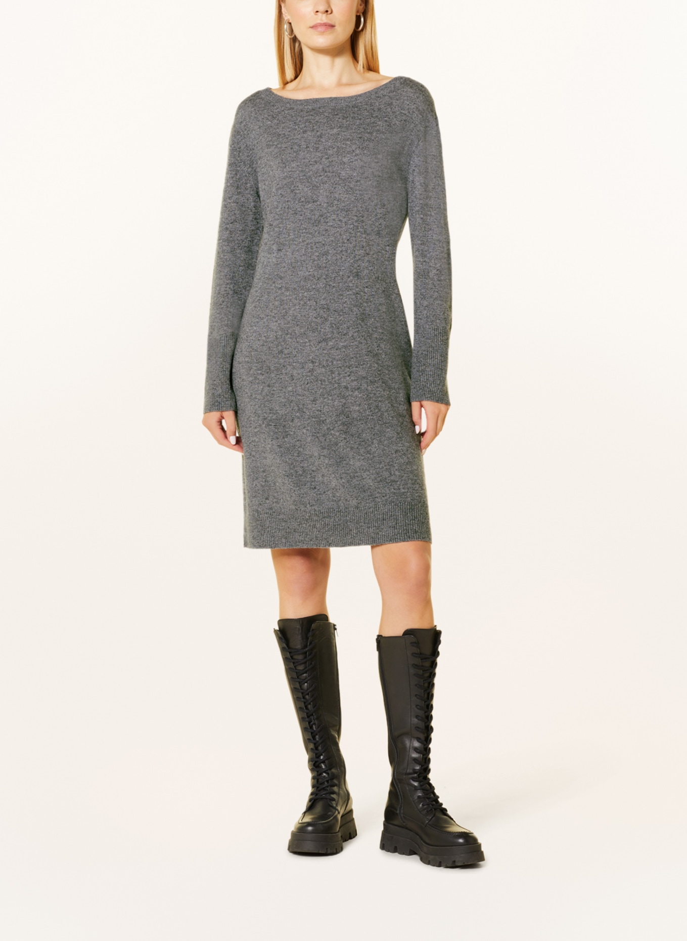 FFC Knit dress with cashmere, Color: GRAY (Image 2)