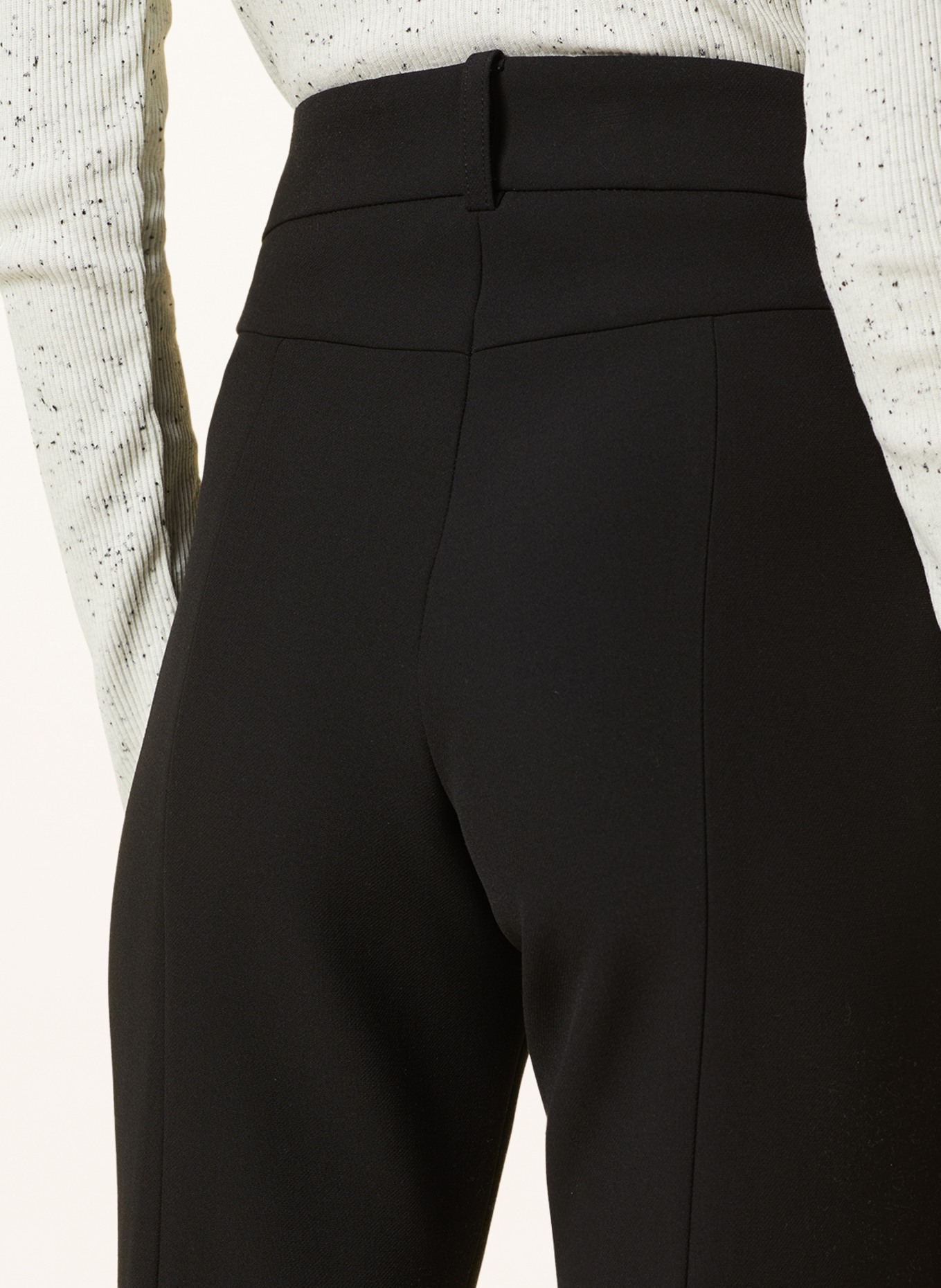 CAMBIO Bootcut-Hose FARAH: SCHWARZ