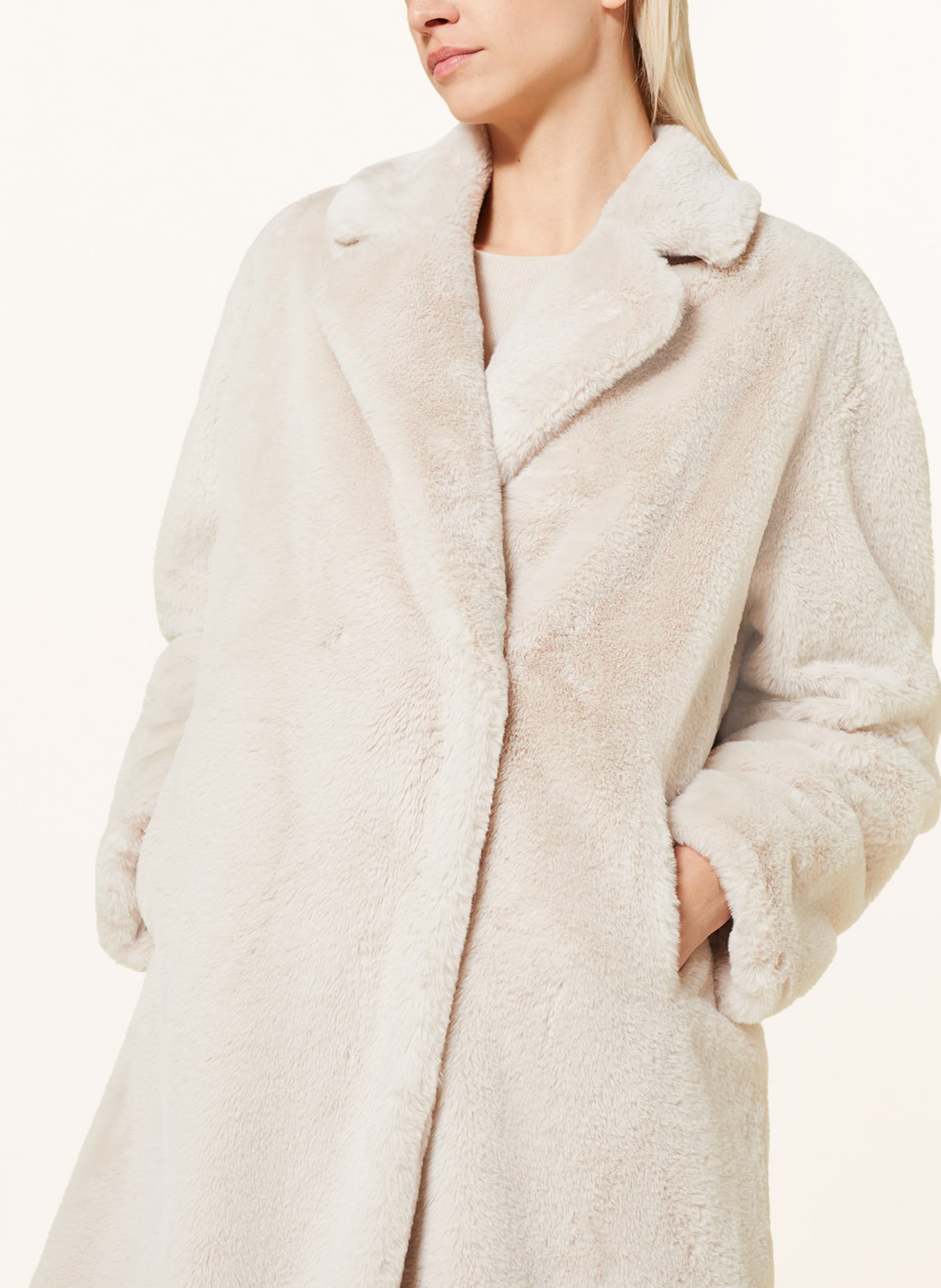 lilienfels Faux fur coat, Color: CREAM (Image 4)