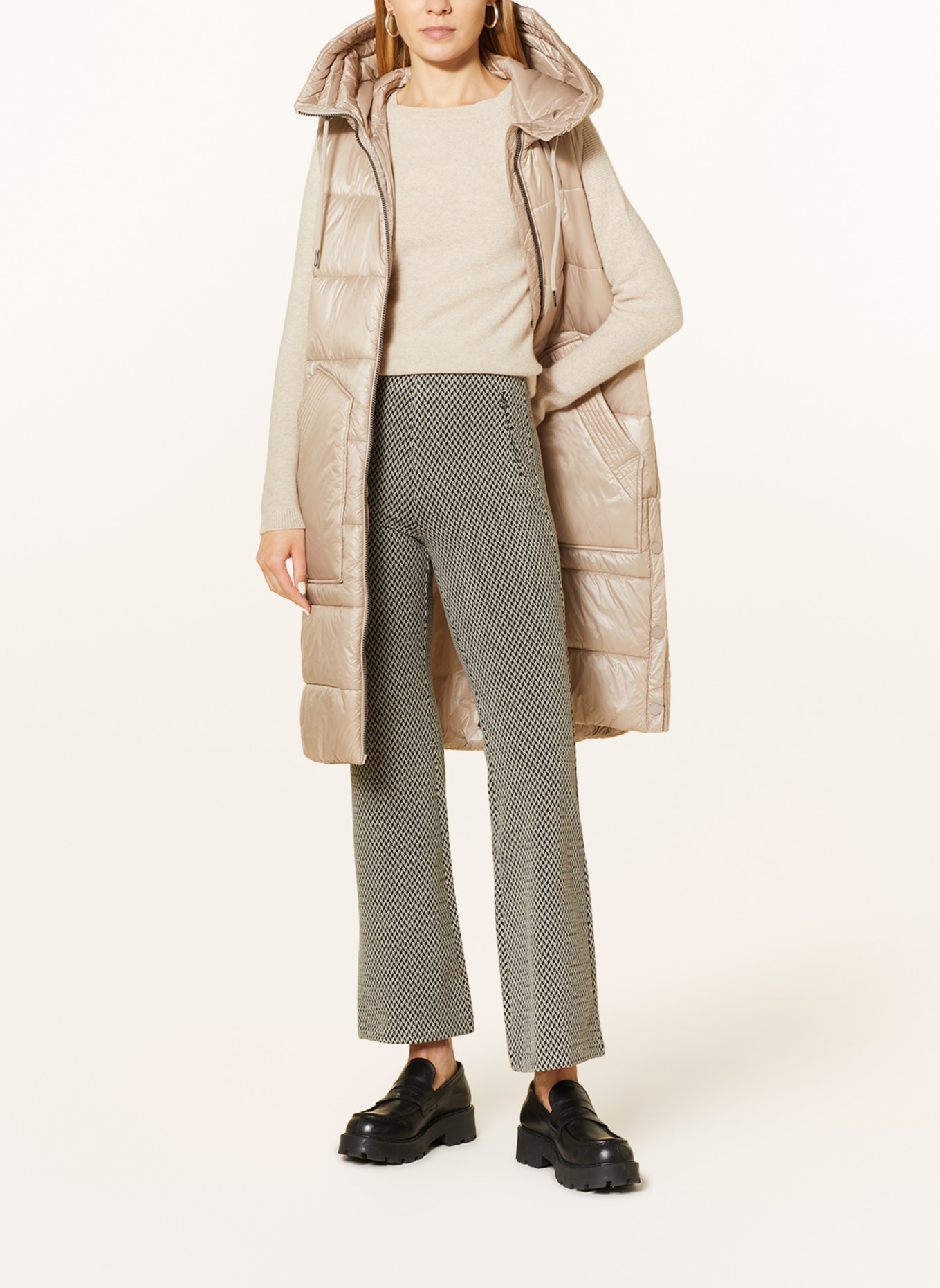 Cream hooded mac Sale