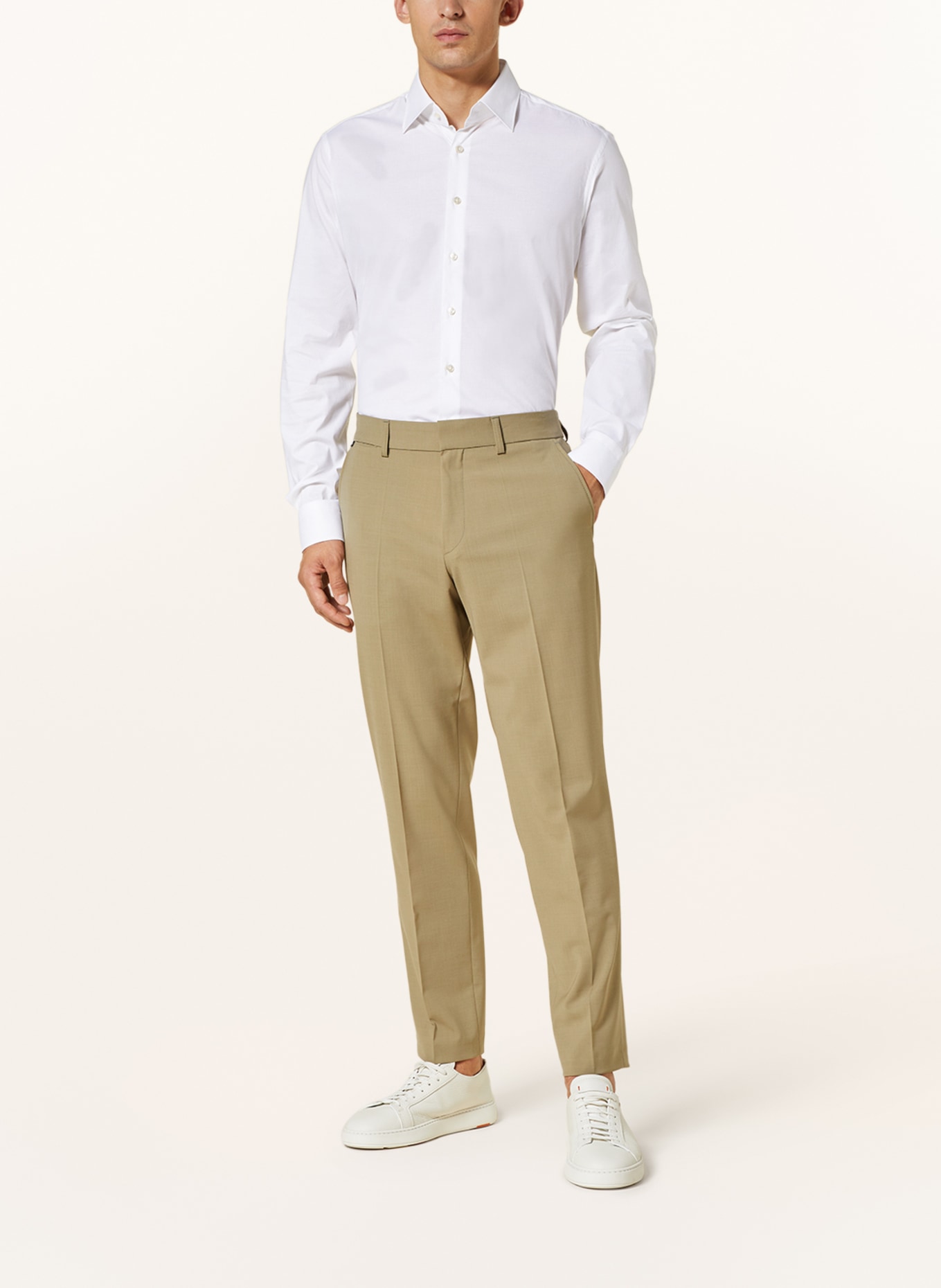 EDUARD DRESSLER Shirt shaped fit, Color: WHITE (Image 2)