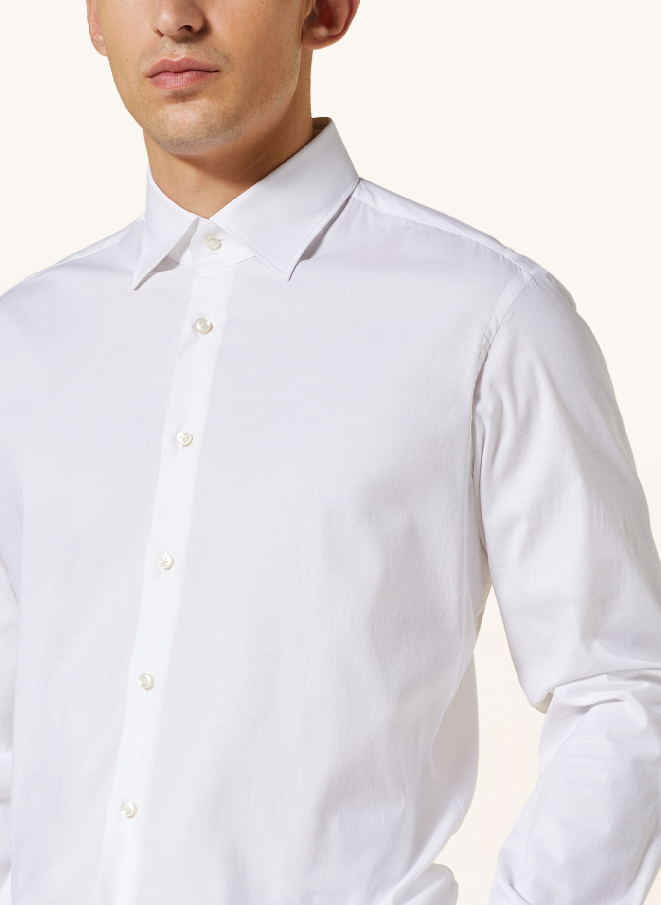 EDUARD DRESSLER Shirt shaped fit, Color: WHITE (Image 4)