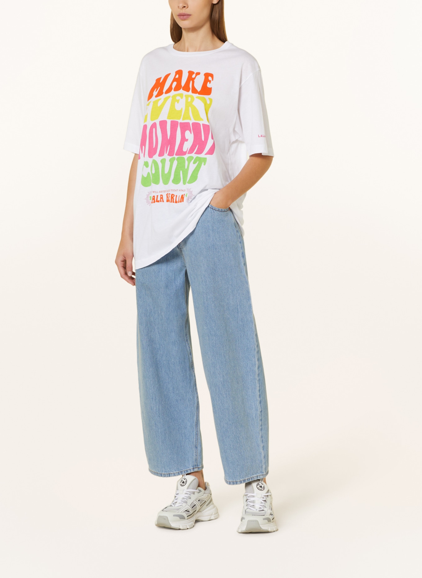 Lala Berlin Oversized shirt, Color: YELLOW/ PINK/ NEON GREEN (Image 2)