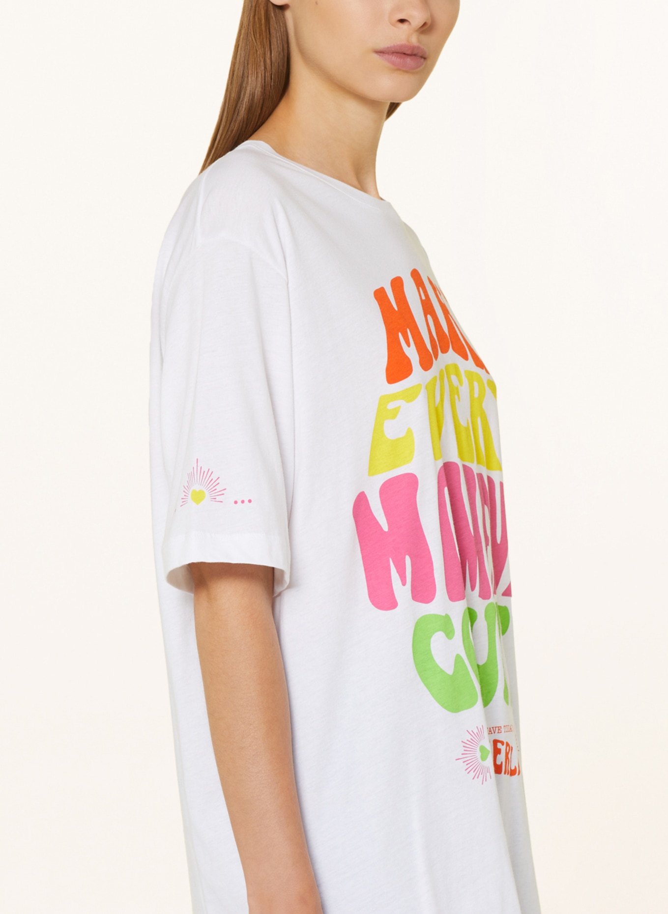 Lala Berlin Oversized shirt, Color: YELLOW/ PINK/ NEON GREEN (Image 4)
