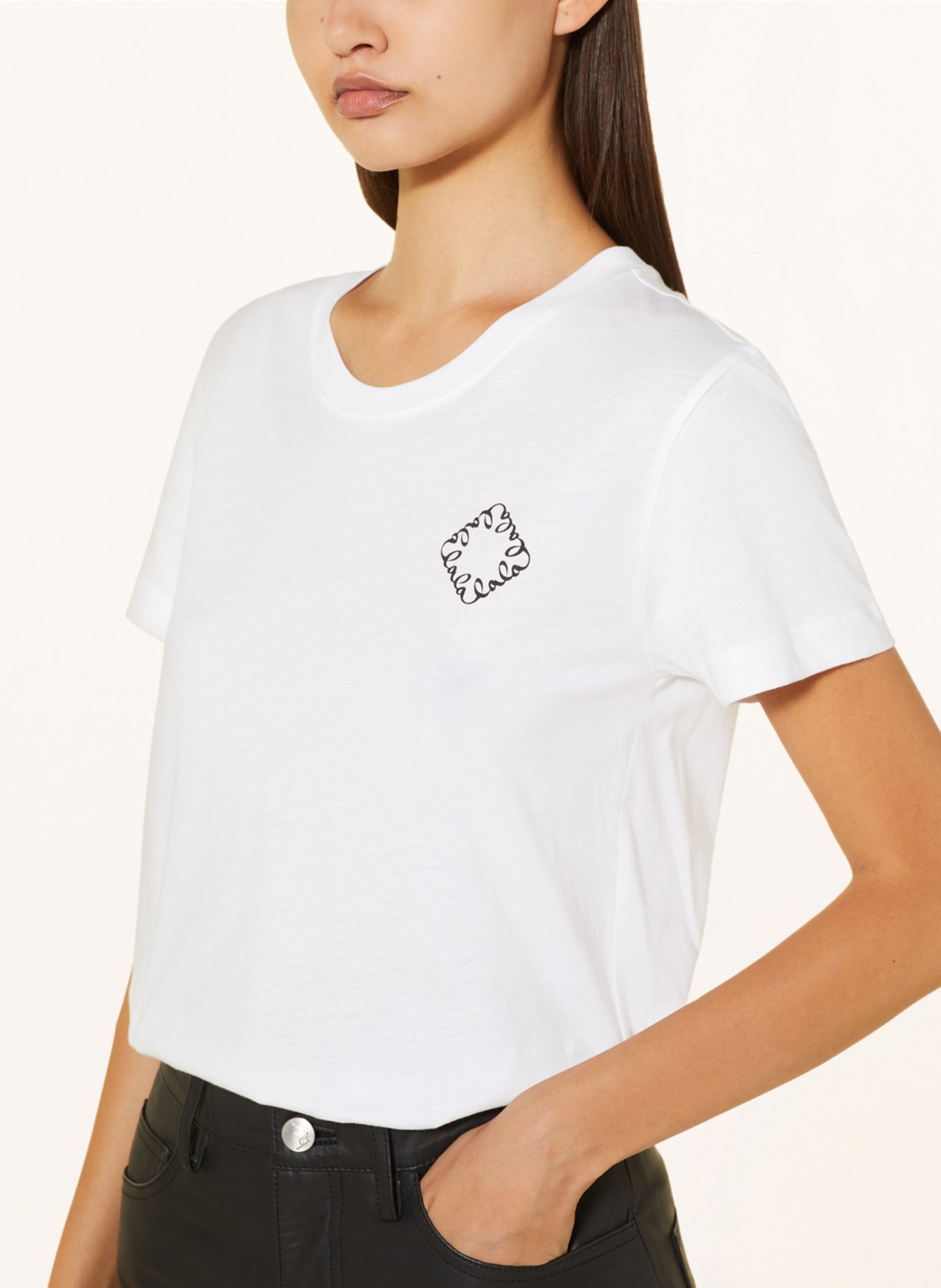 Lala Berlin T-shirt CARA, Color: WHITE (Image 4)