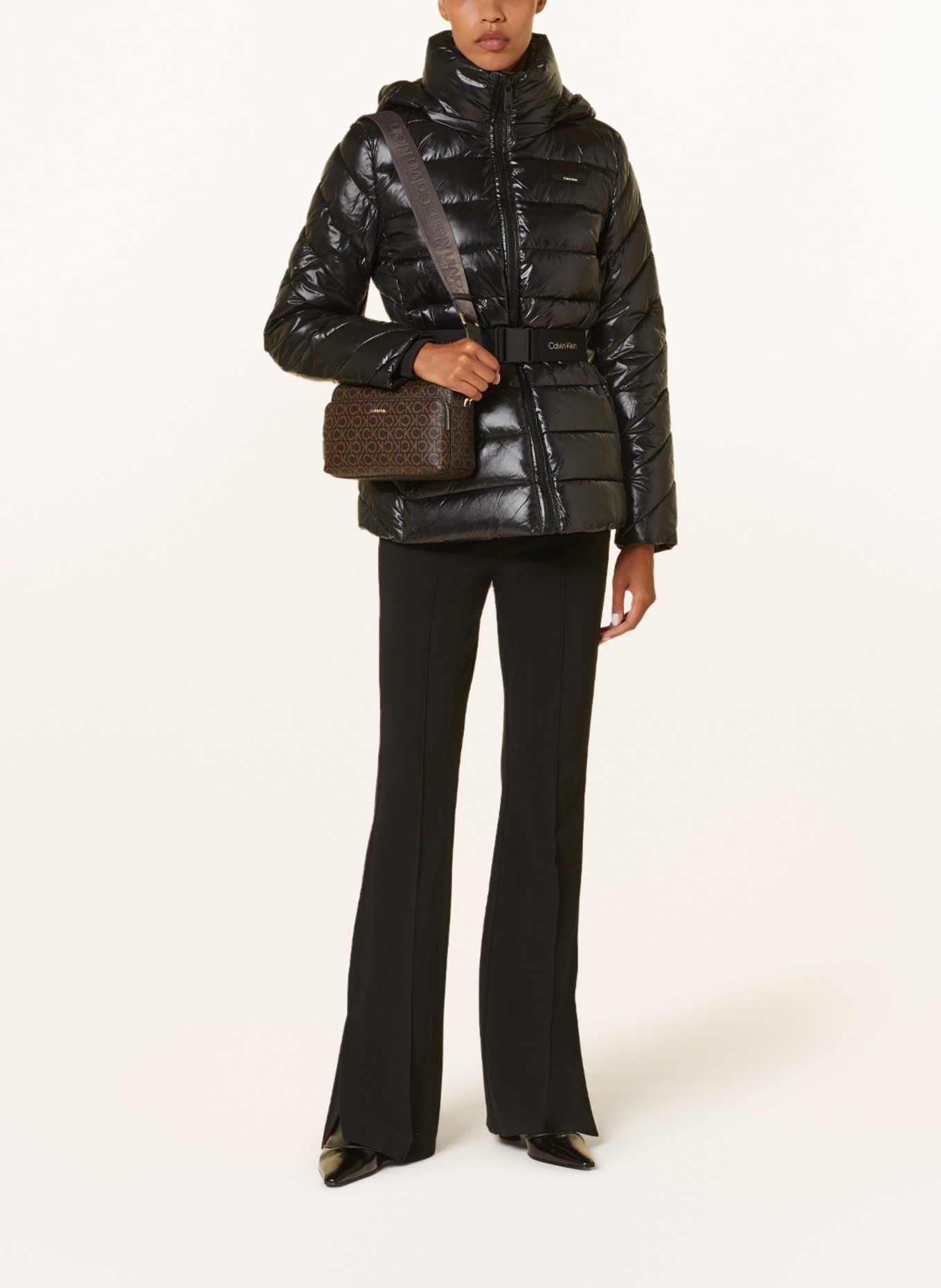 Calvin Klein Quilted jacket with detachable hood, Color: BLACK (Image 2)