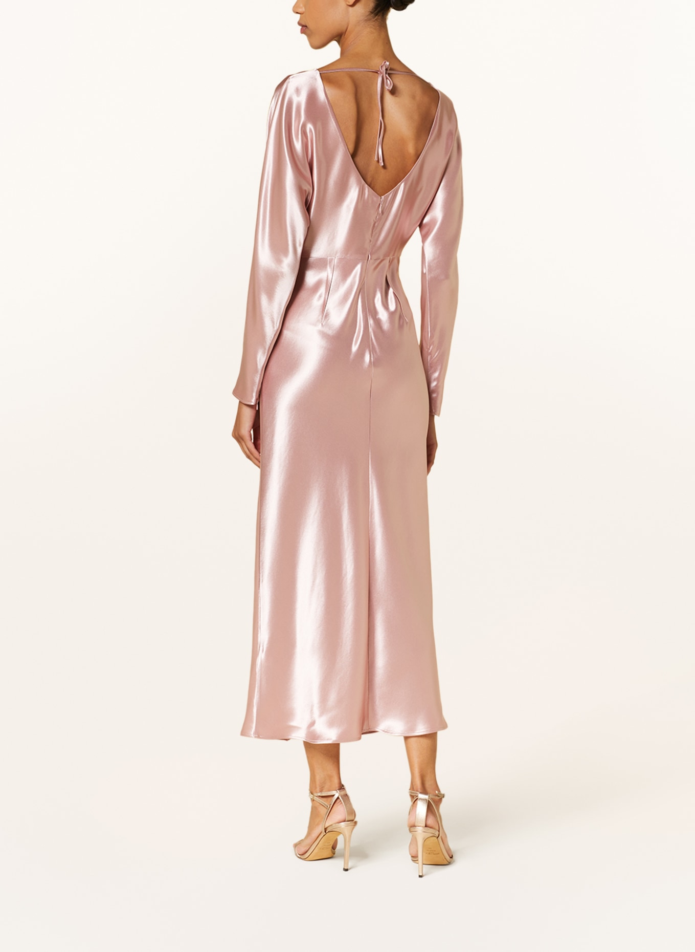 Calvin Klein Satin dress, Color: LIGHT PINK (Image 3)