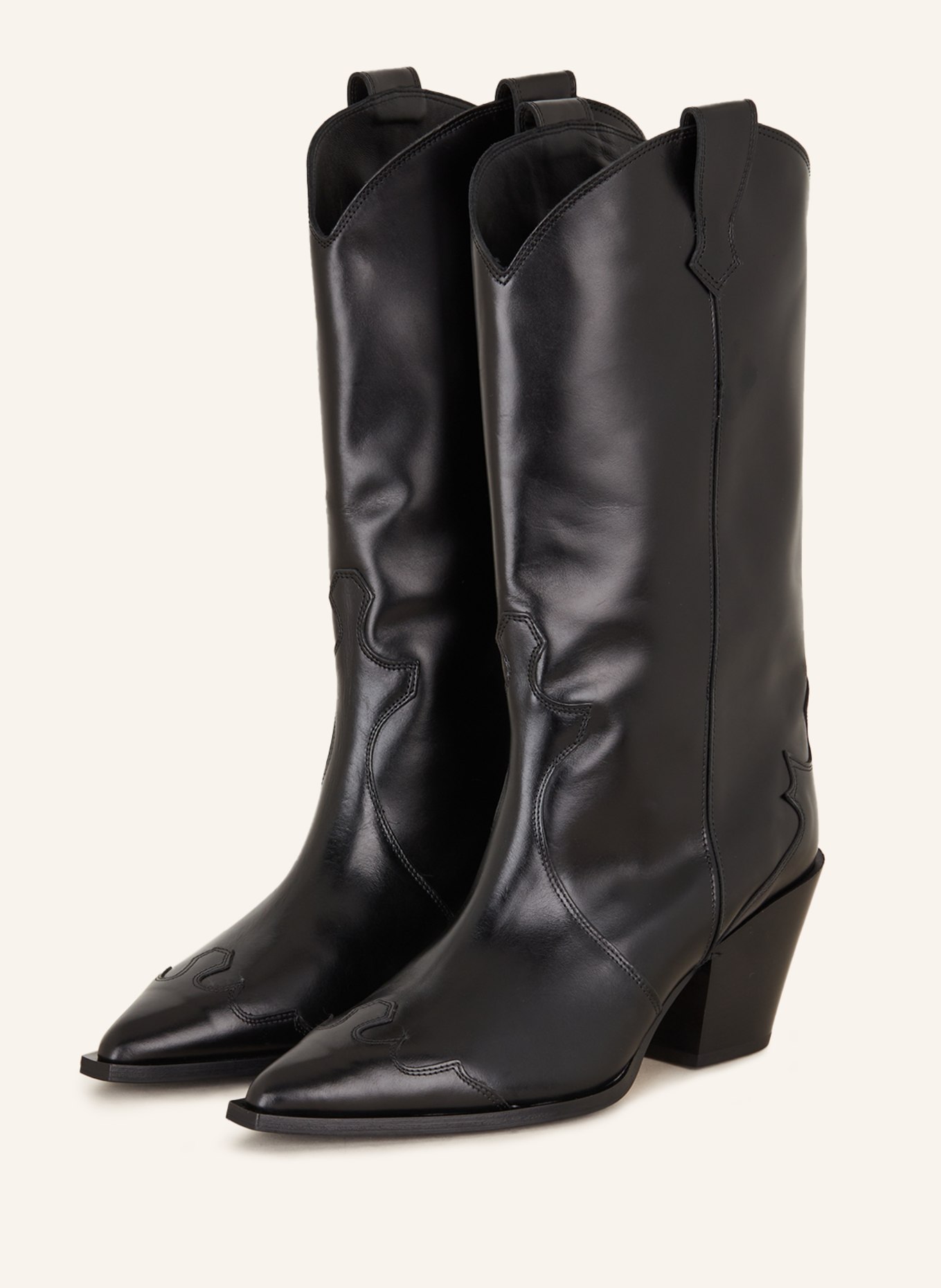 Aeyde Cowboy Boots ARIEL, Color: BLACK (Image 1)