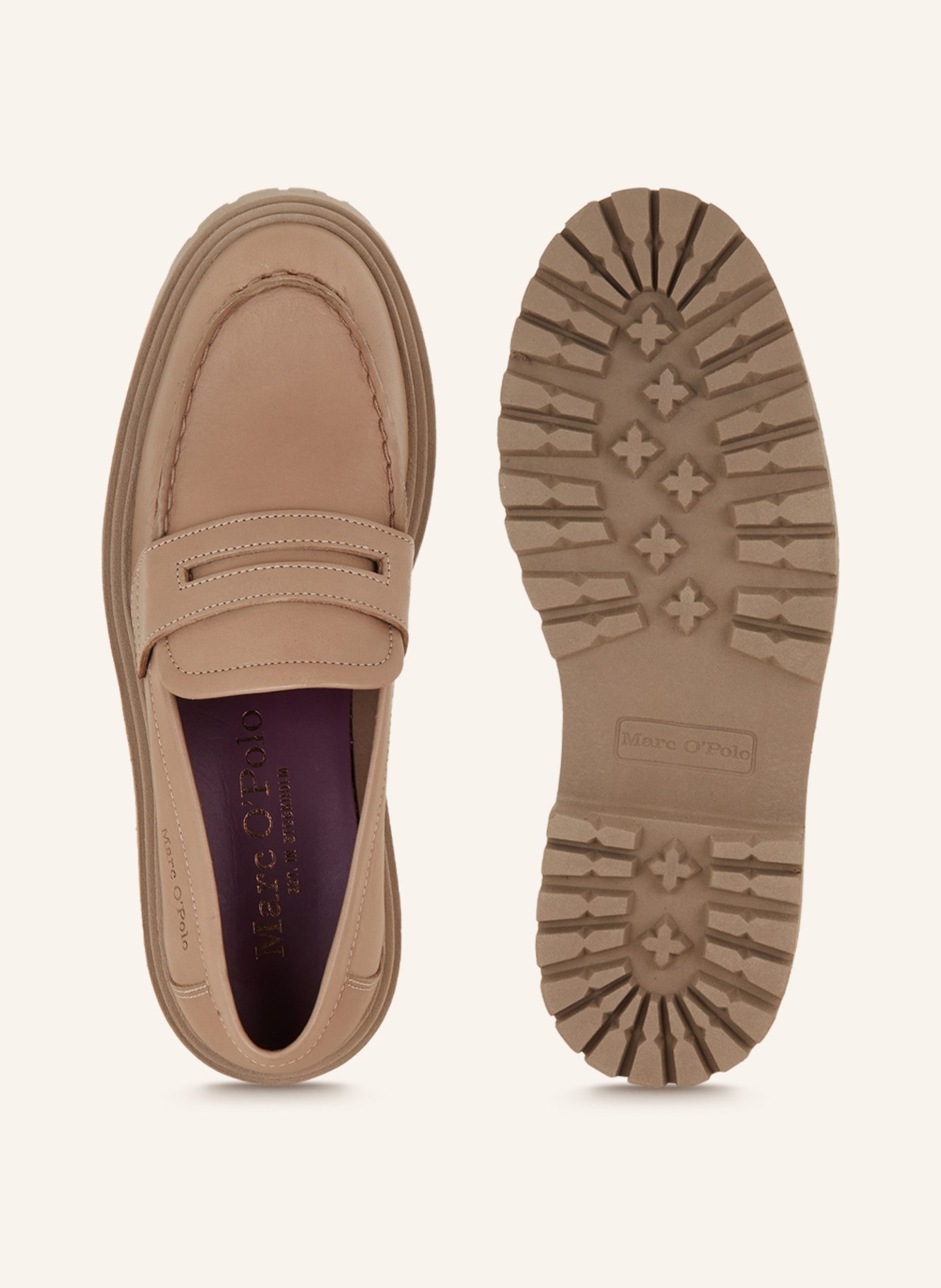 Marc O'Polo Penny-Loafer, Farbe: TAUPE (Bild 5)