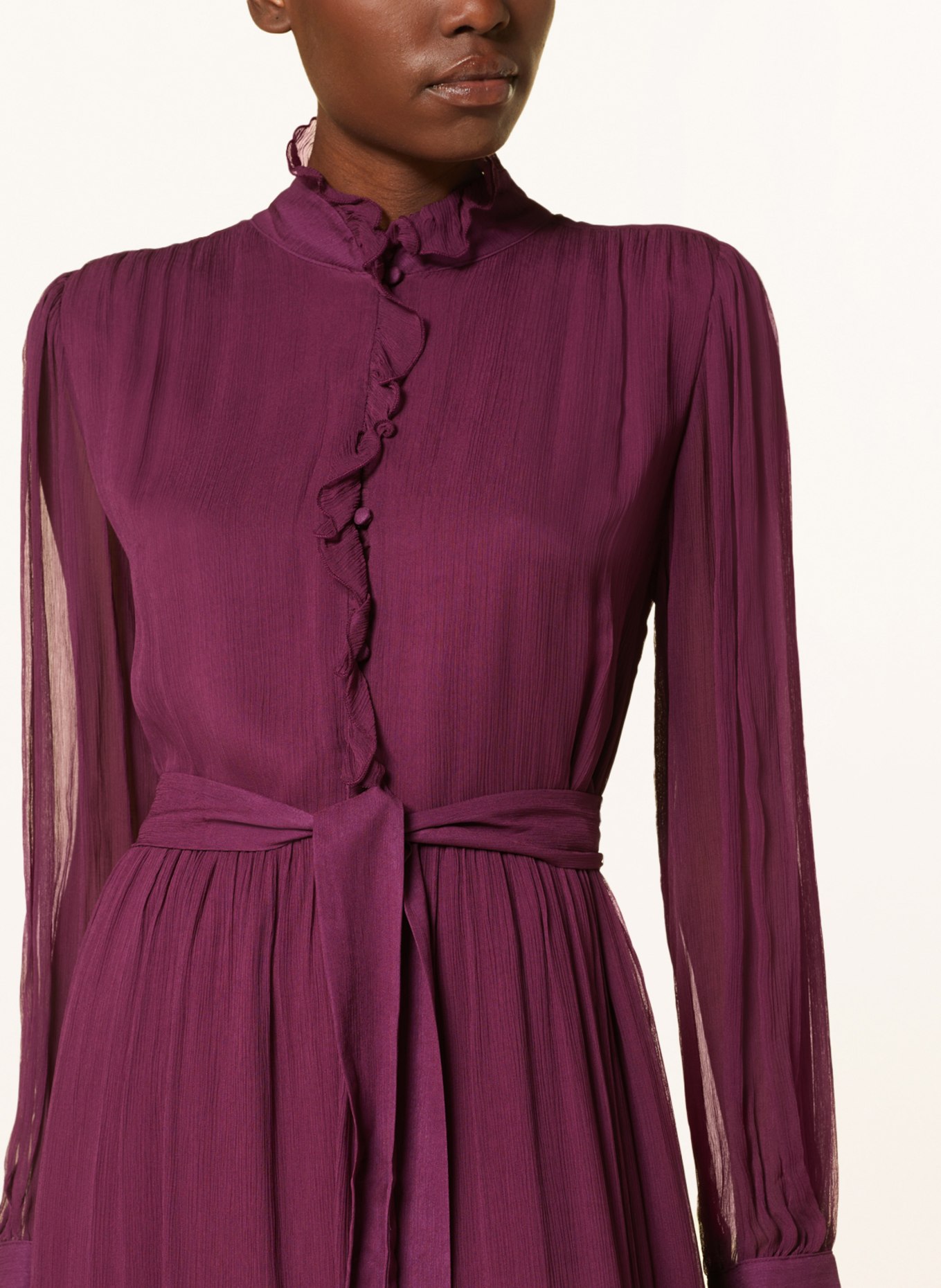 MRS & HUGS Dress: DARK RED