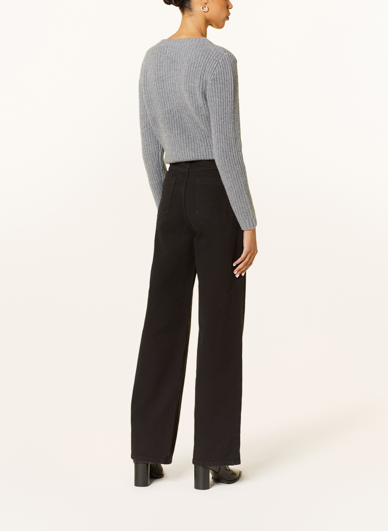 MRS & HUGS Straight jeans, Color: BLACK (Image 3)