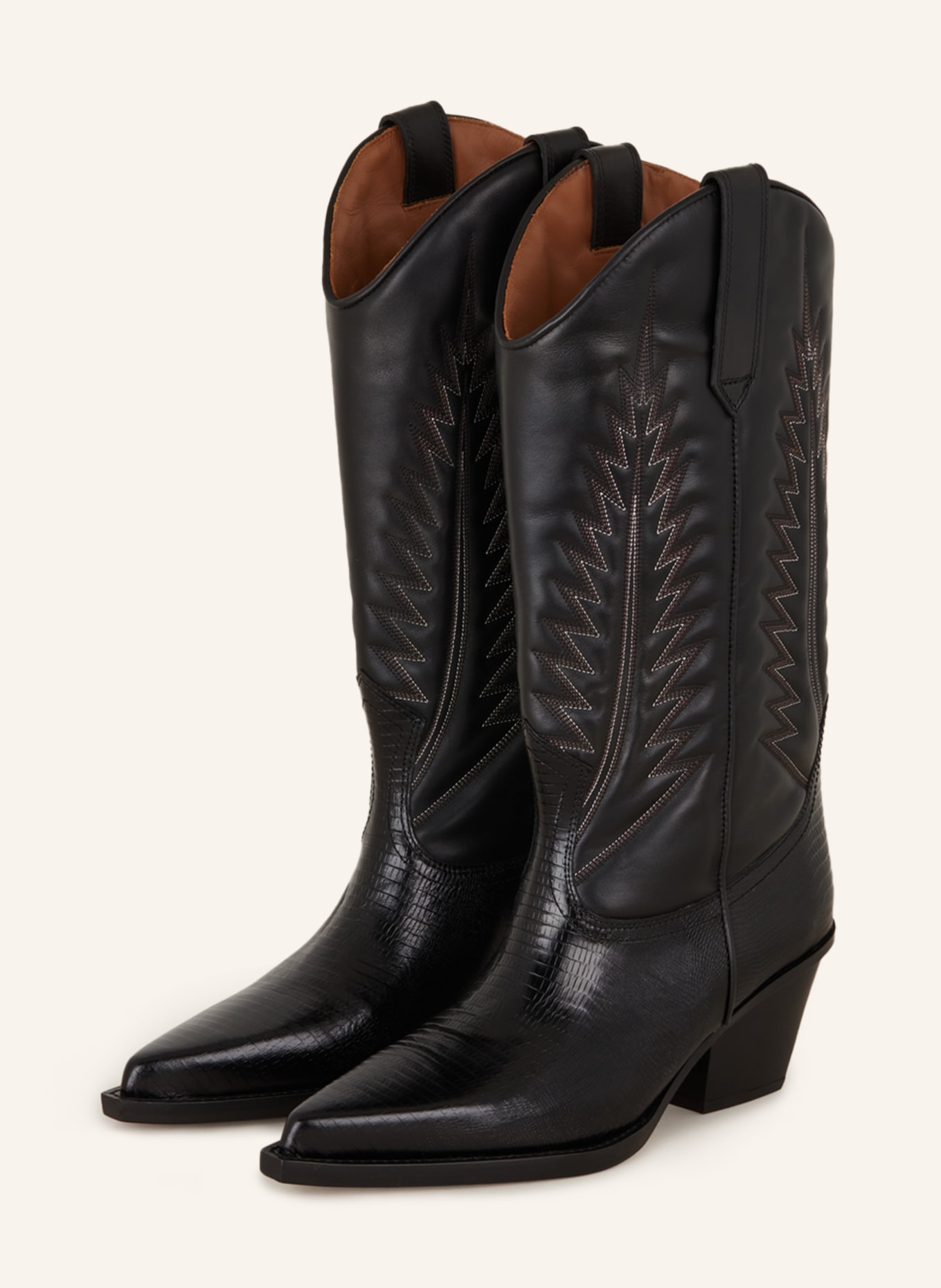 PARIS TEXAS Cowboy boots ROSARIO, Color: BLACK (Image 1)