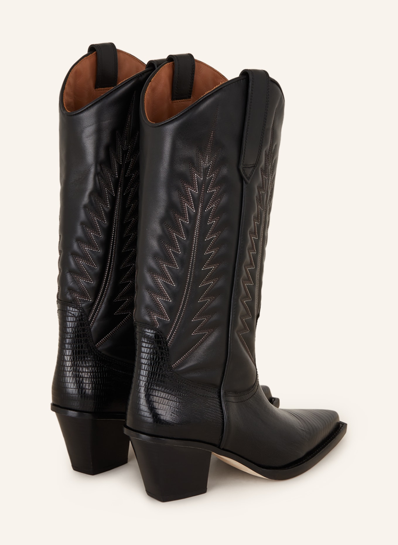 PARIS TEXAS Cowboy boots ROSARIO, Color: BLACK (Image 2)
